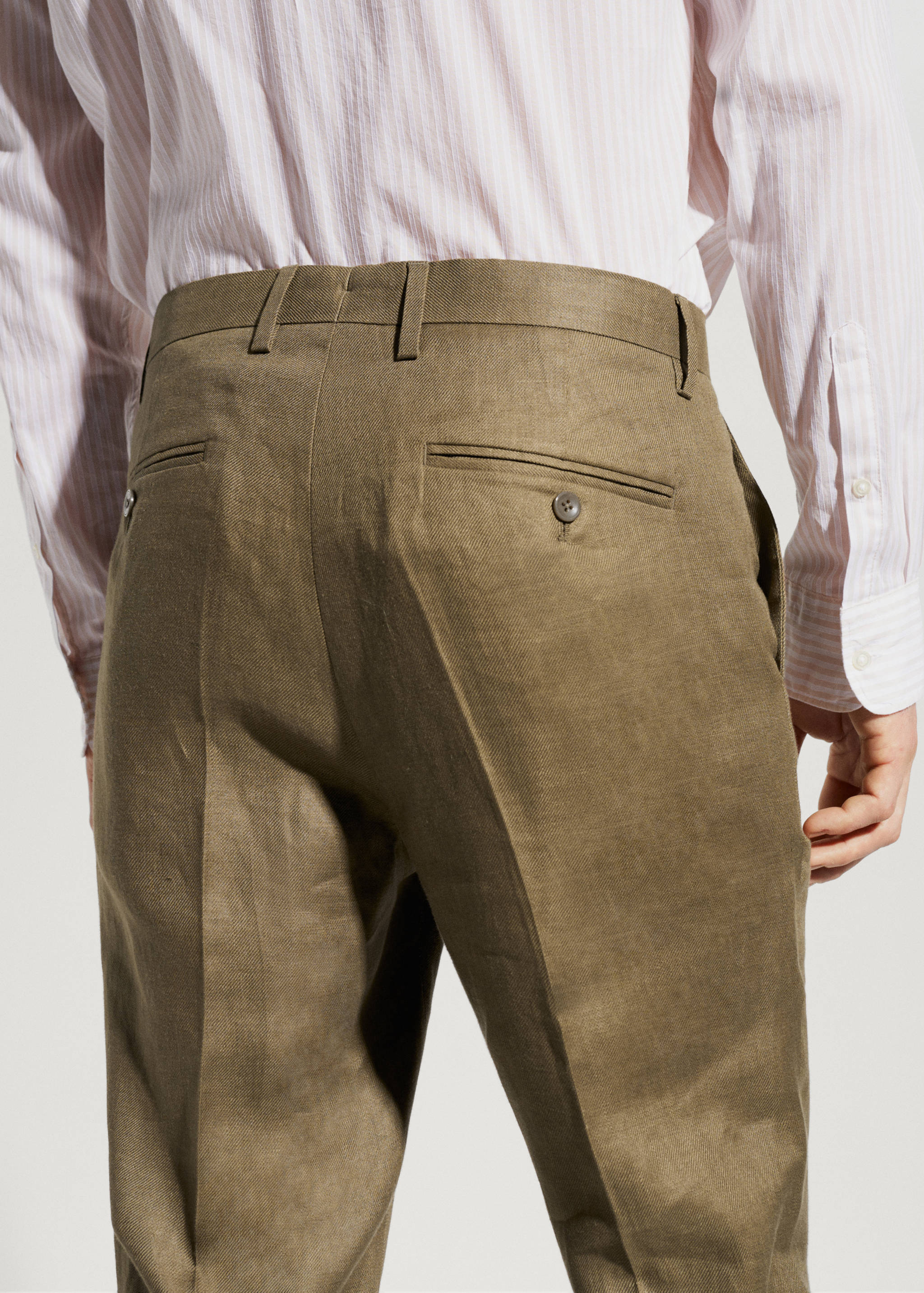 Pantalón traje 100% lino - Detalle del artículo 2
