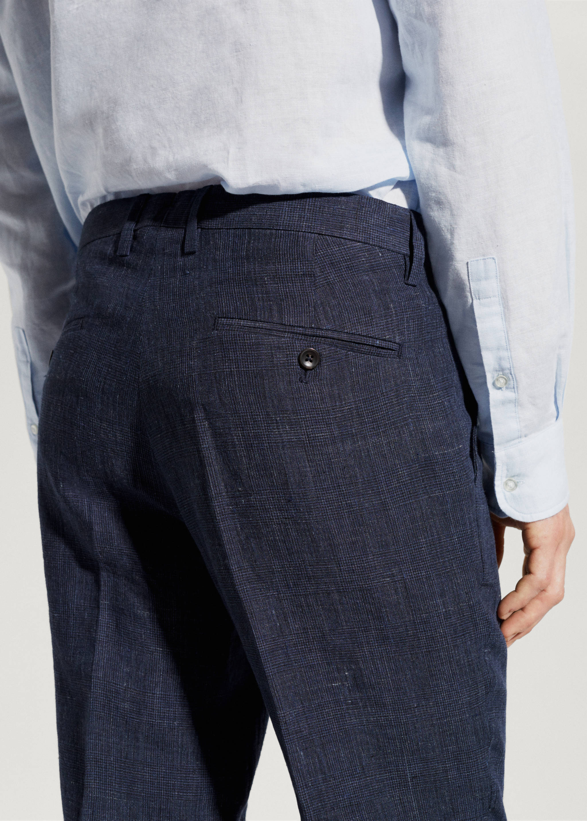 Pantalón traje 100% lino - Detalle del artículo 2