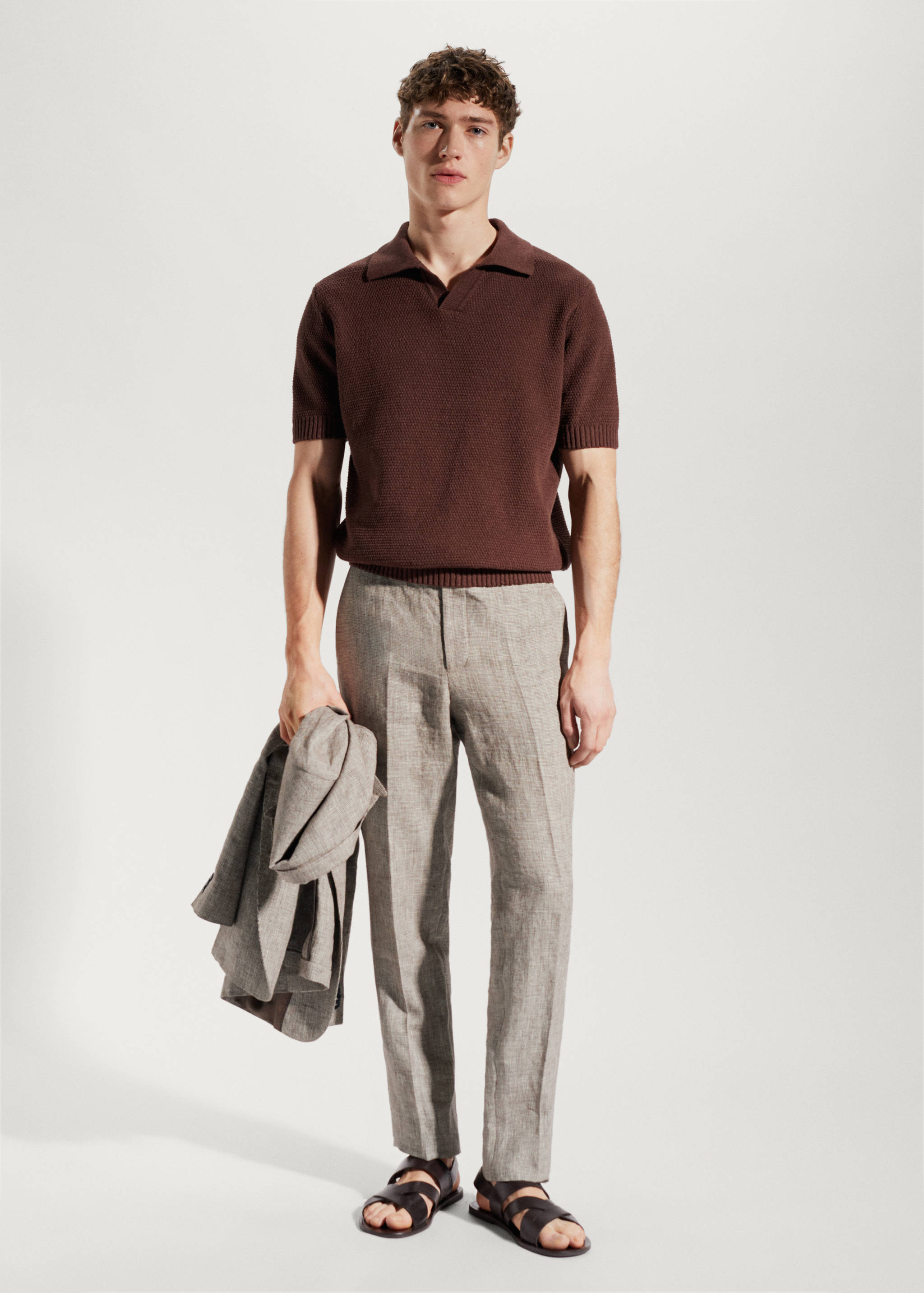 Костюмные брюки 100% лен - Общий план