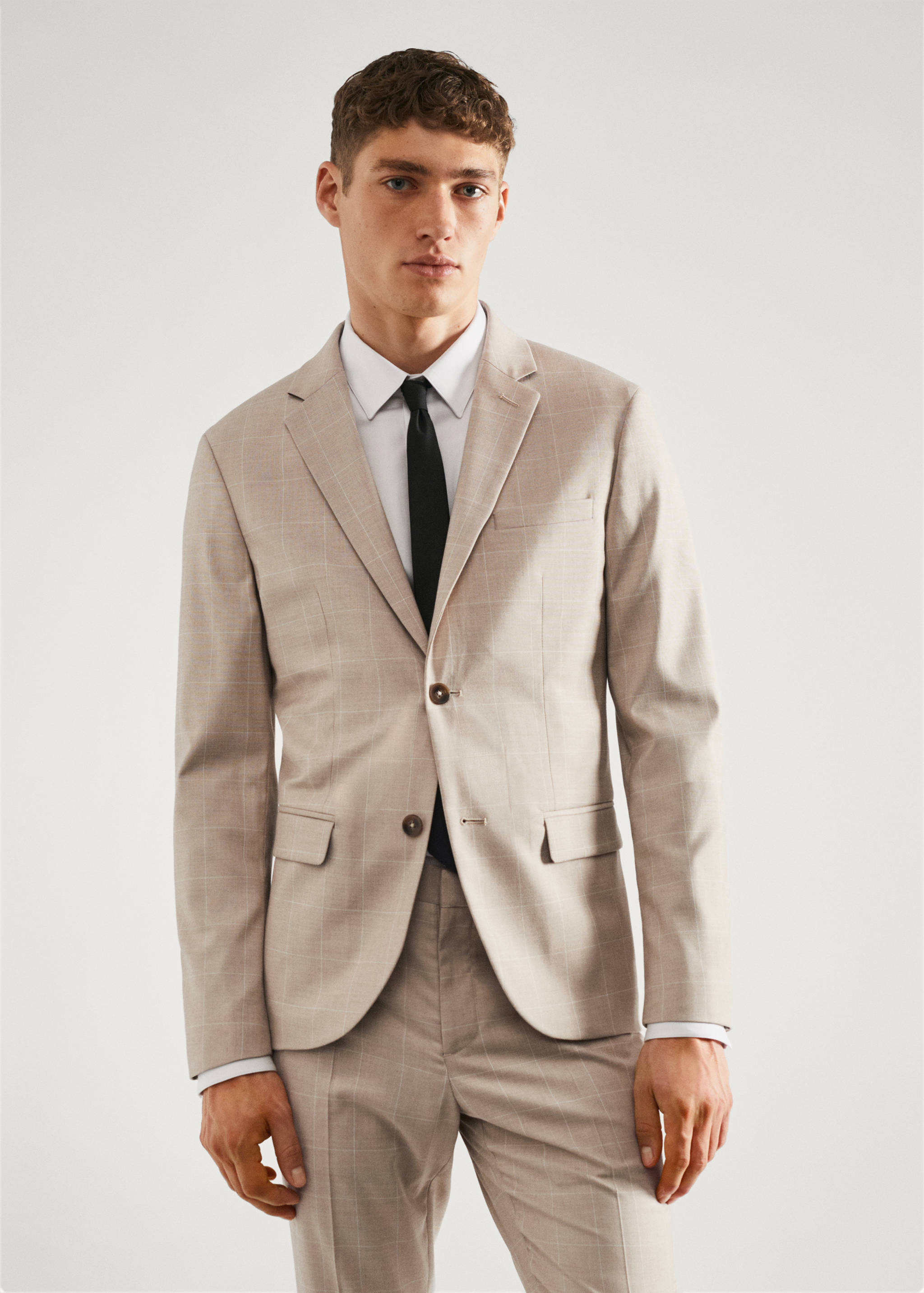 Super slim-fit suit jacket - Medium plane