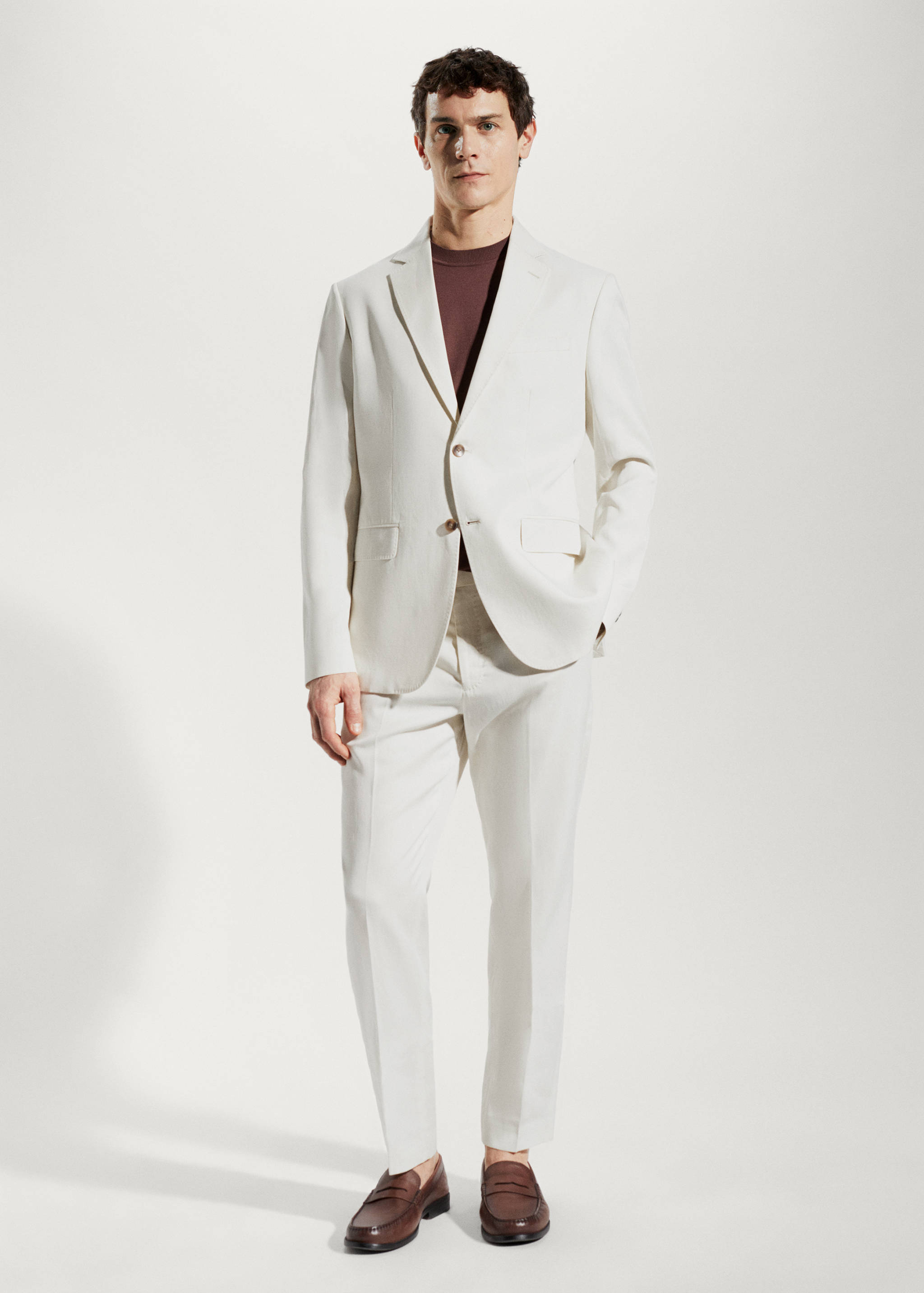 Linen suit jacket - General plane