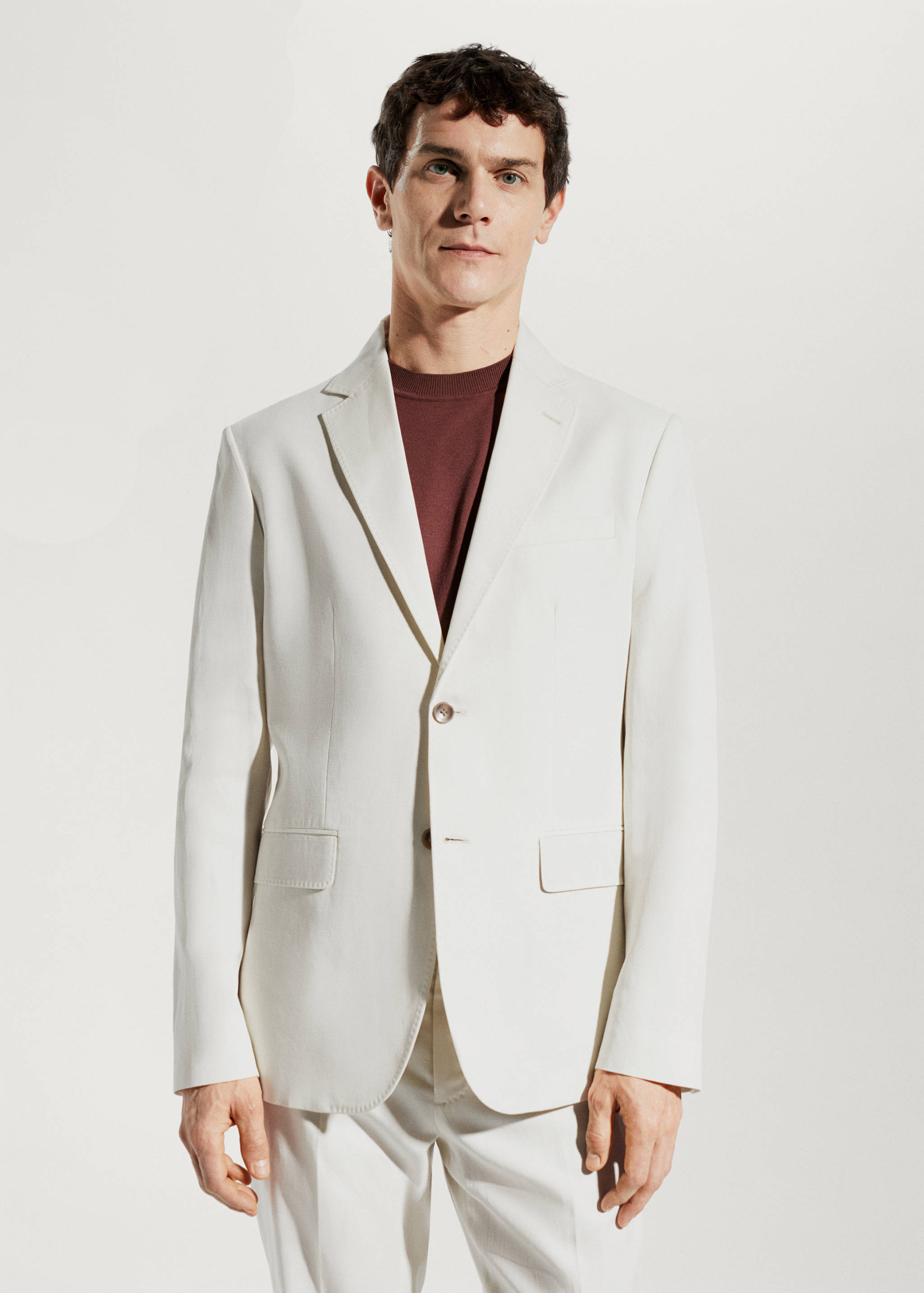 Linen suit jacket - Medium plane