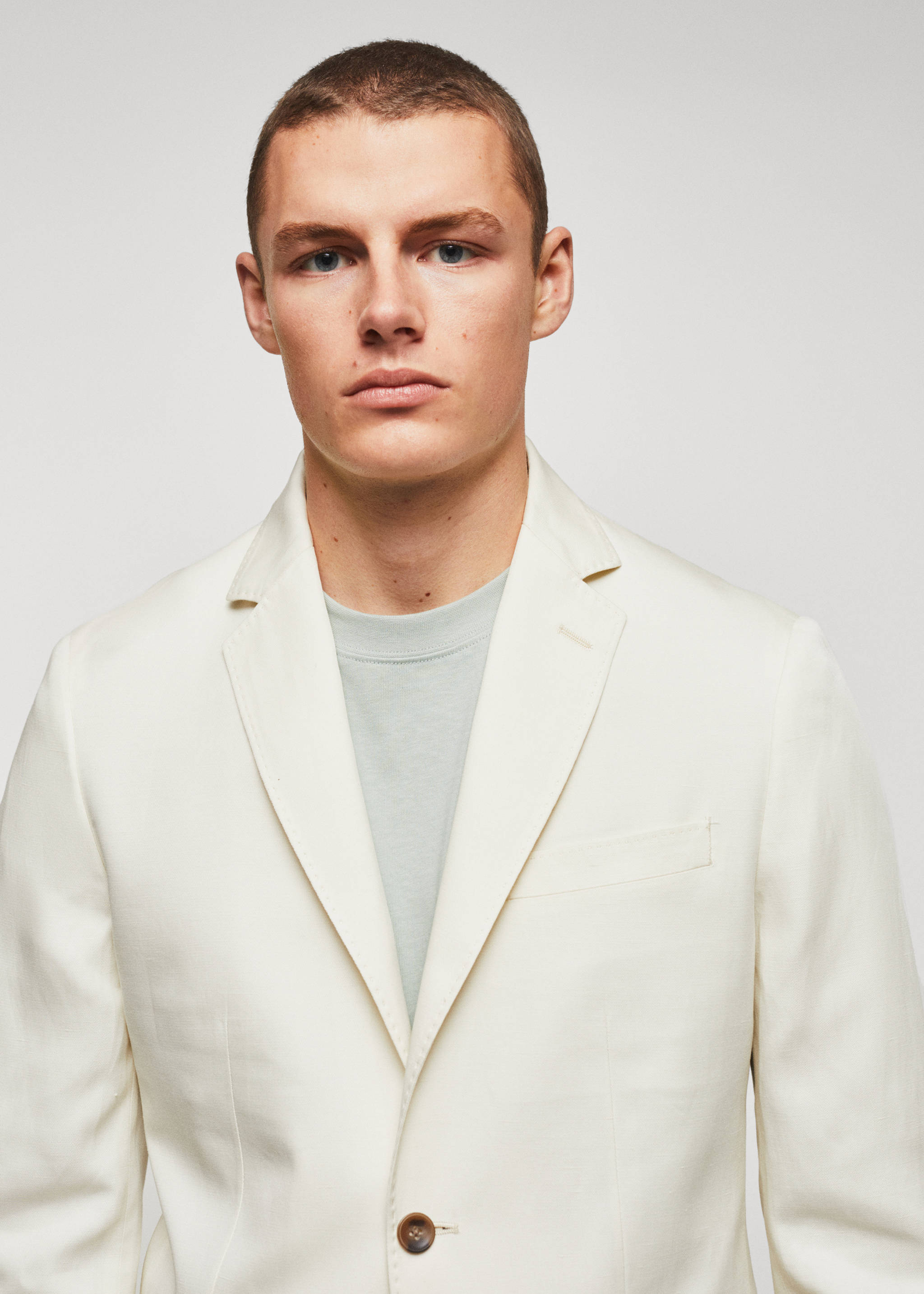 Linen suit jacket - Details of the article 4