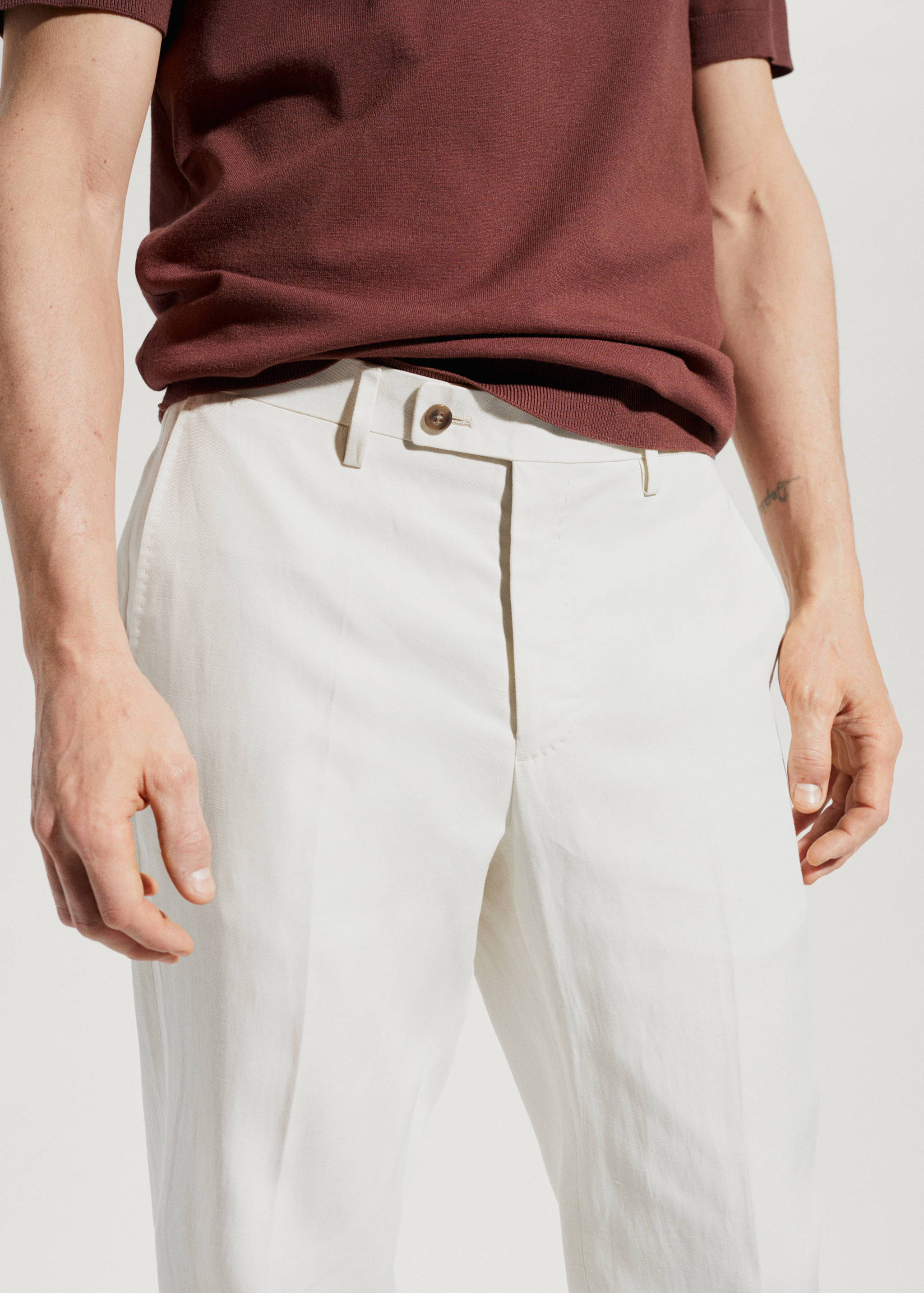 Pantalón traje lino - Detalle del artículo 4