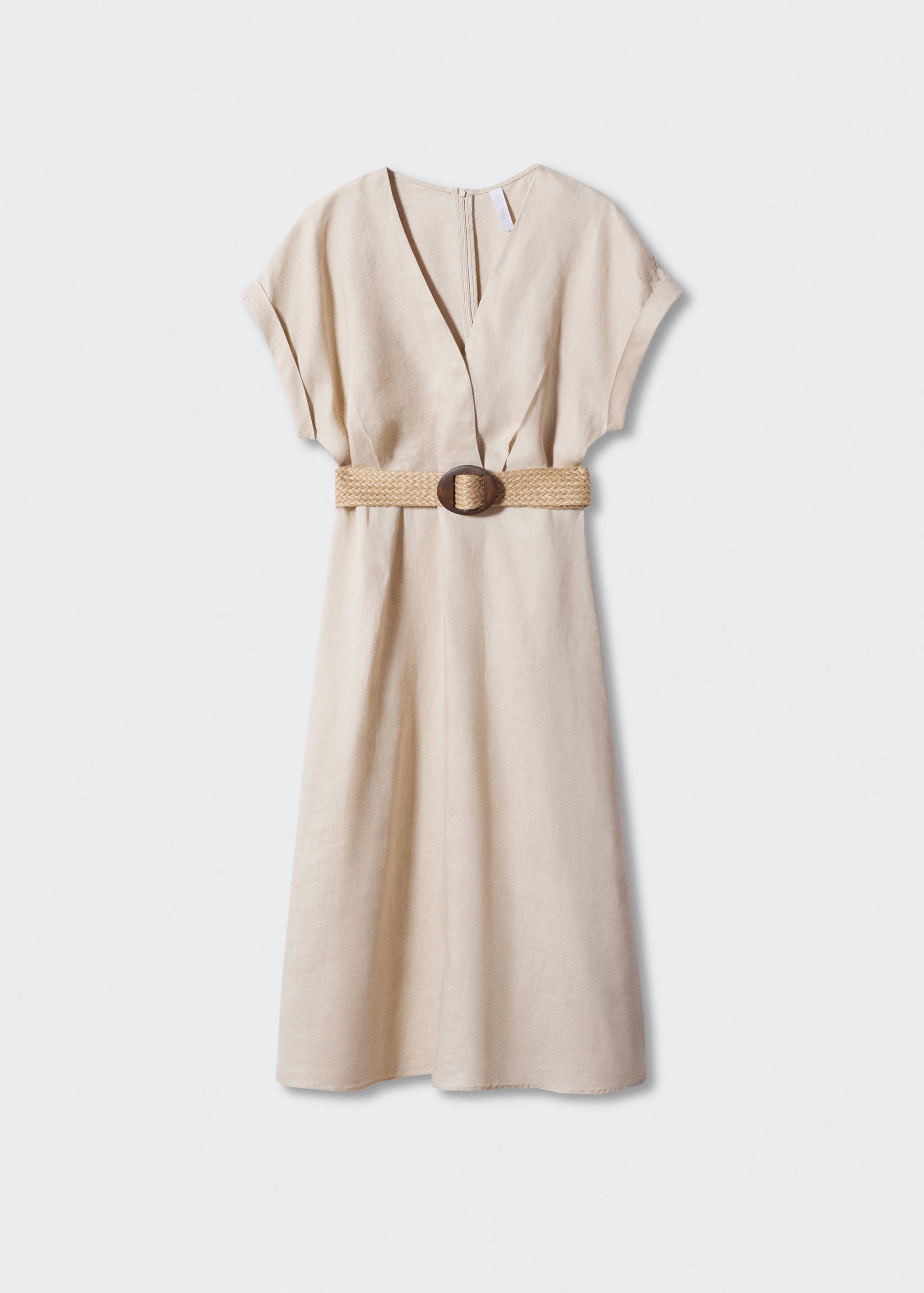 Belt linen dress - Article without model