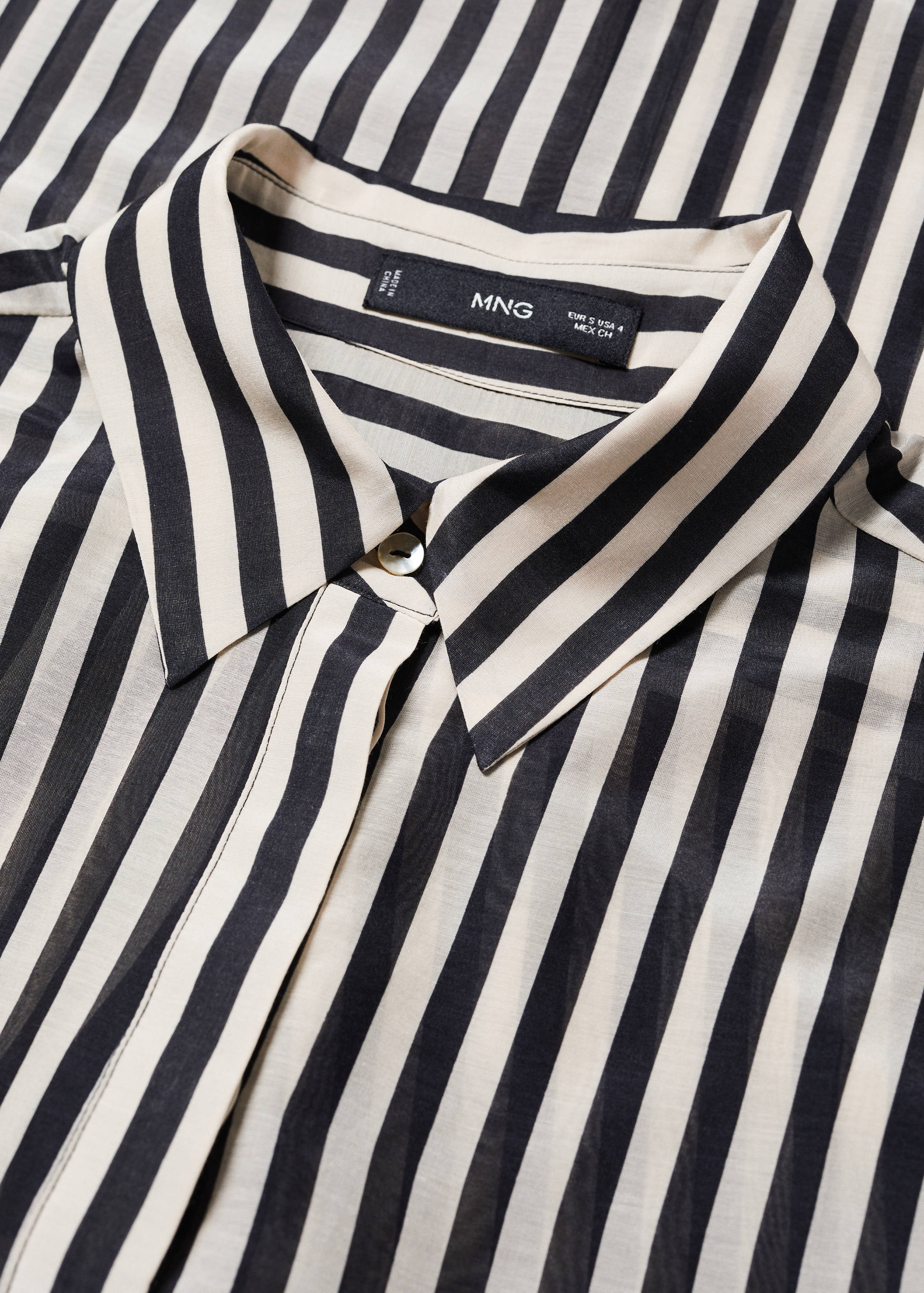 Striped cotton oversized shirt - Details of the article 8
