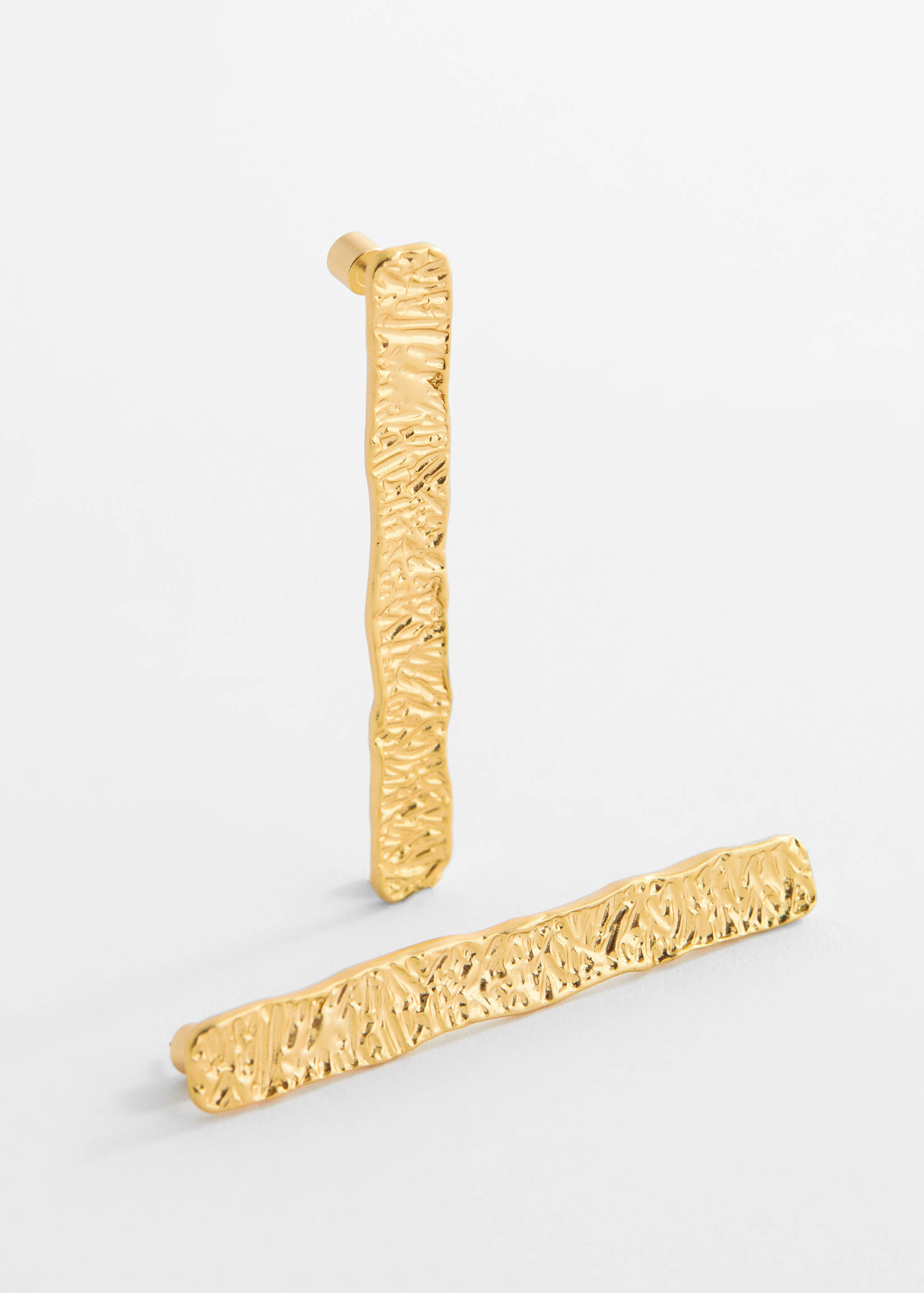 Длинные фактурные серьги - Деталь изделия 1