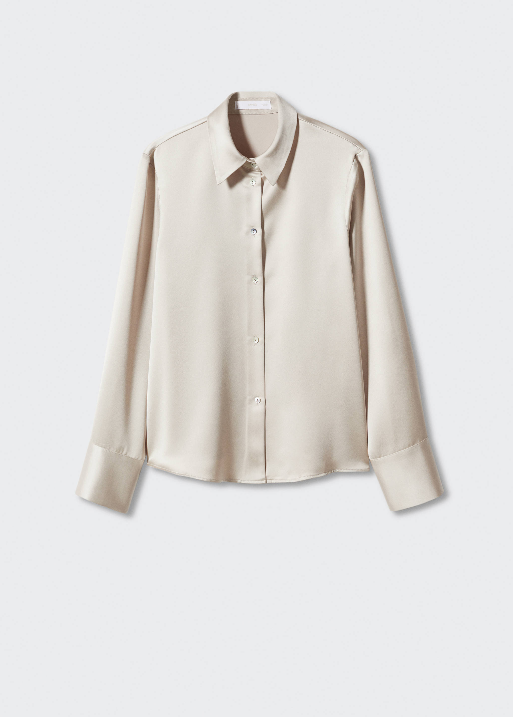 Satin buttoned shirt - Article without model