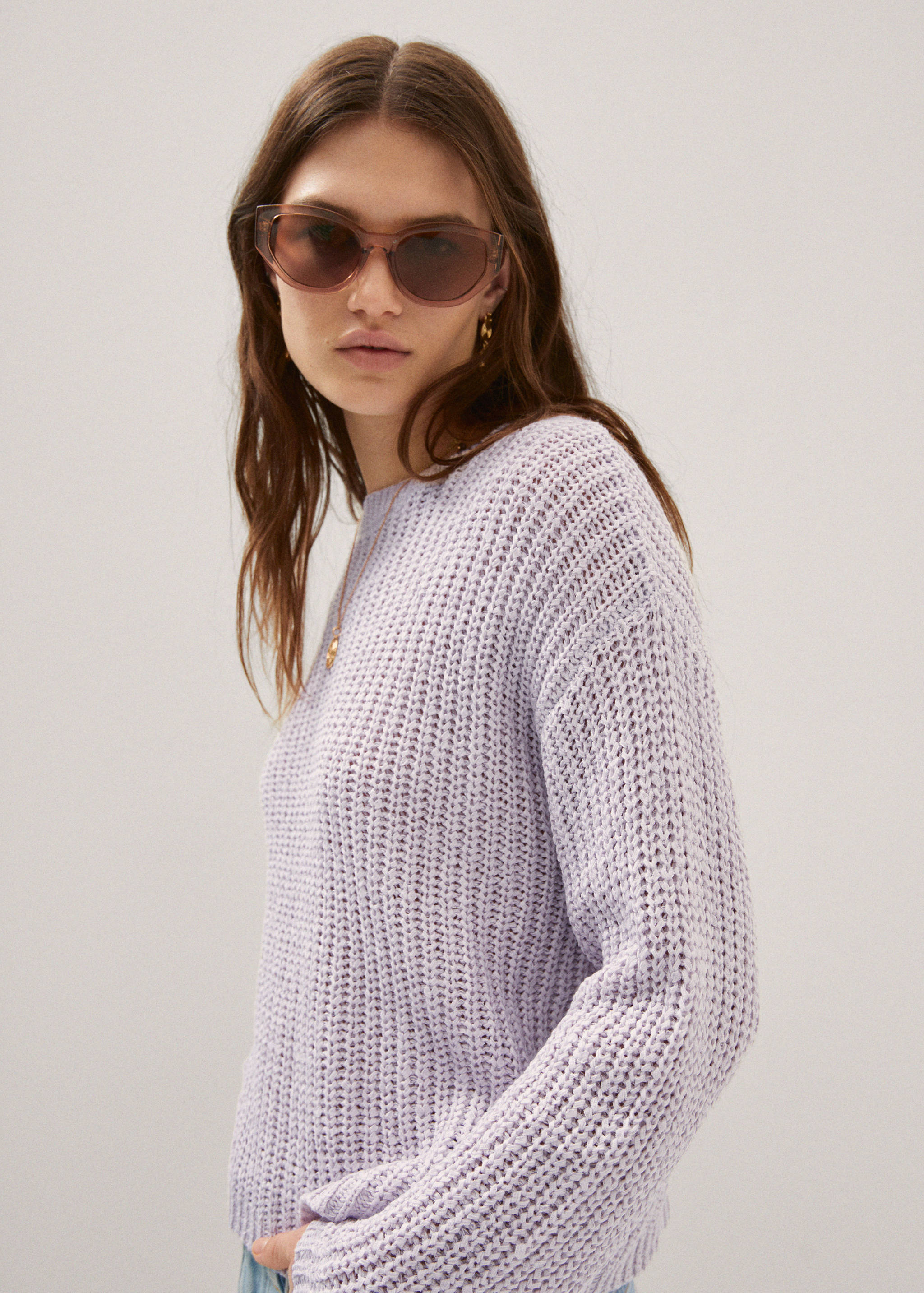 Pull-over maille col rond - Détail de l'article 1