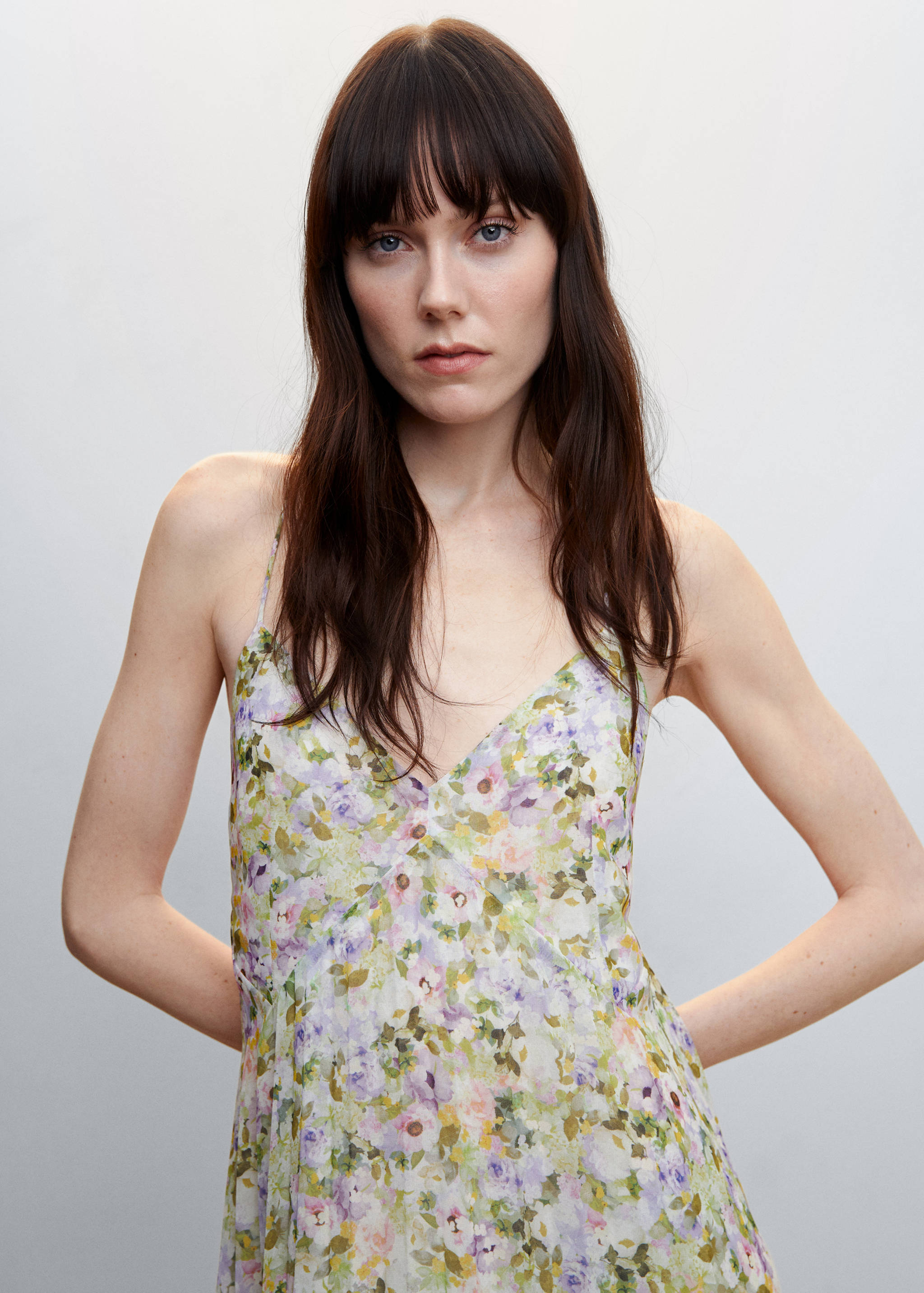 Robe plissée à fleurs - Détail de l'article 1