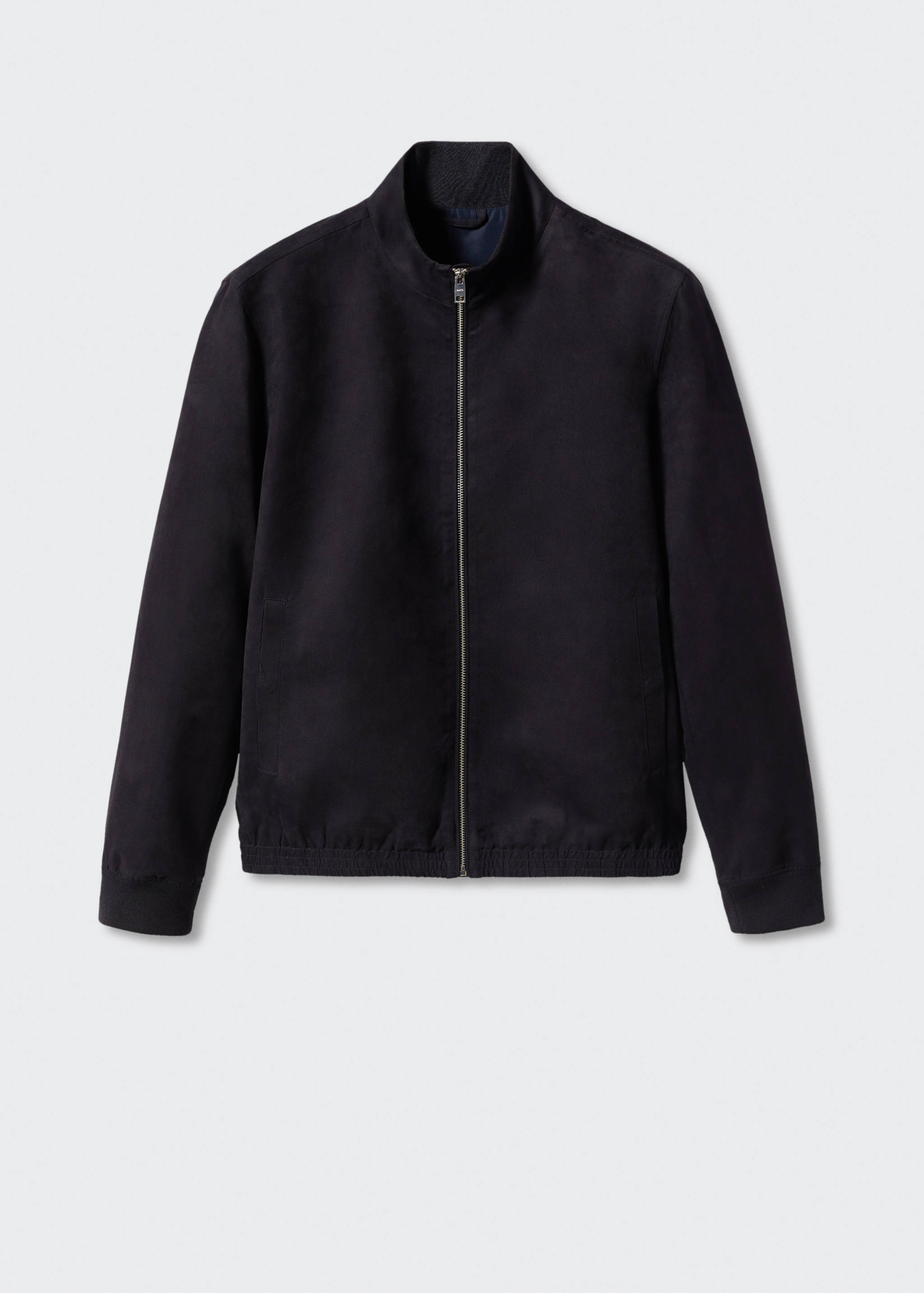 Suede-effect bomber jacket - Article without model