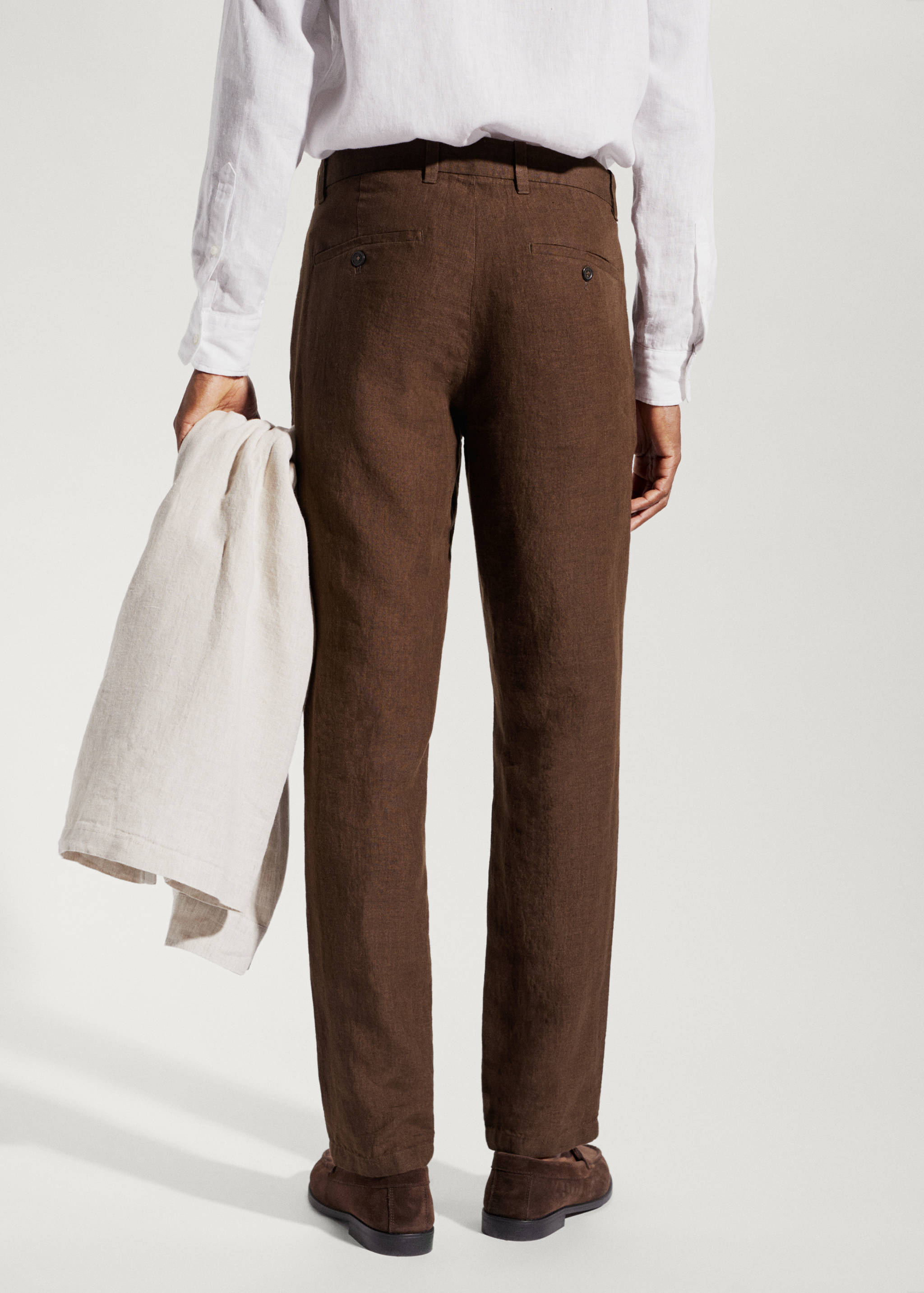 Pantalon 100 % lin slim fit - Verso de l’article