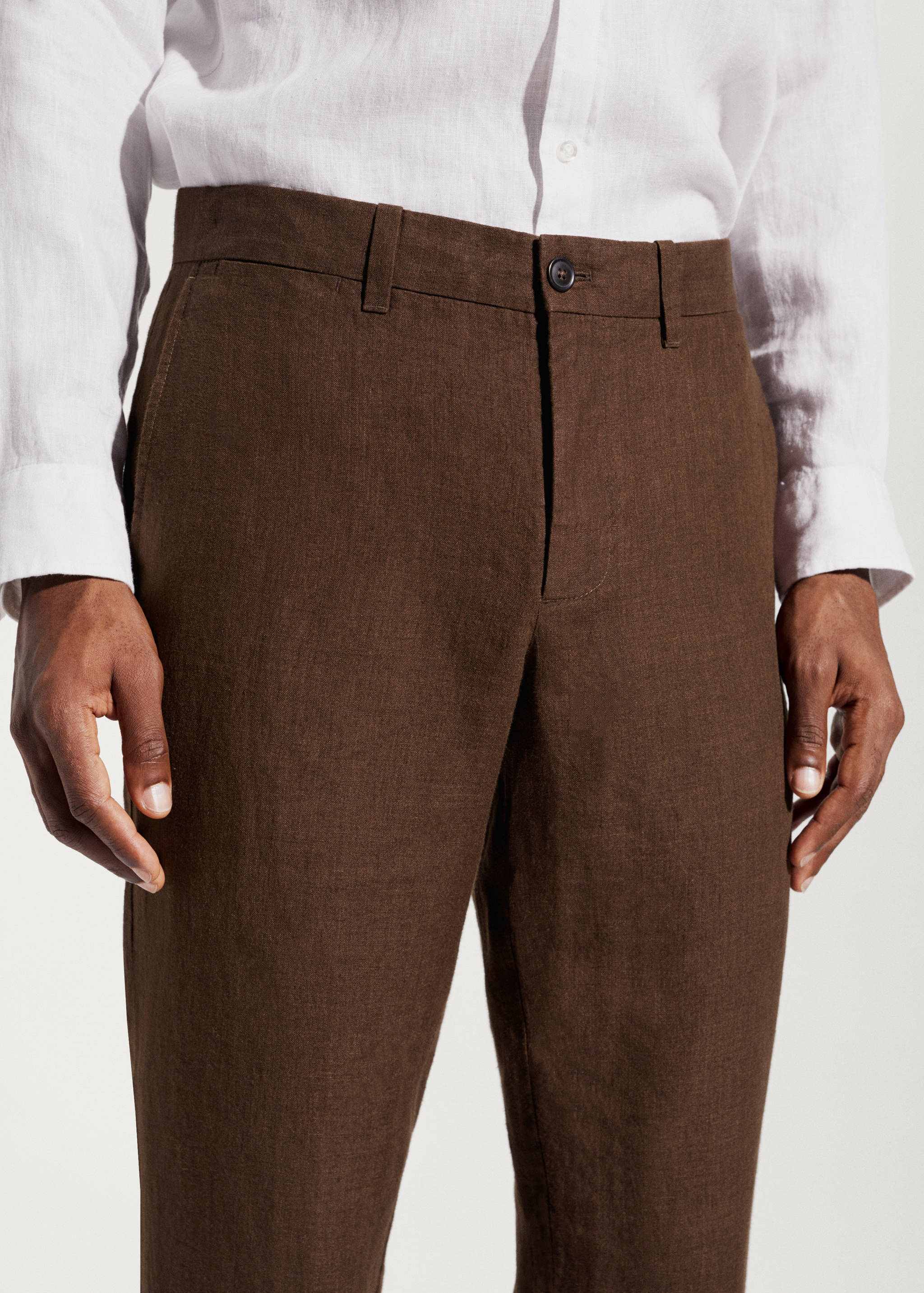 Pantalon 100 % lin slim fit - Détail de l'article 4