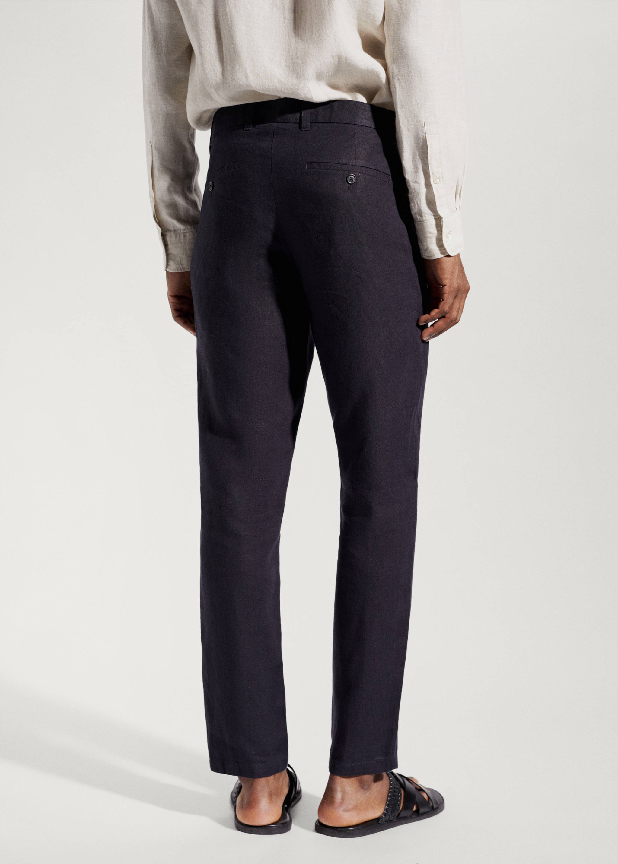 Pantalon 100 % lin slim fit - Verso de l’article