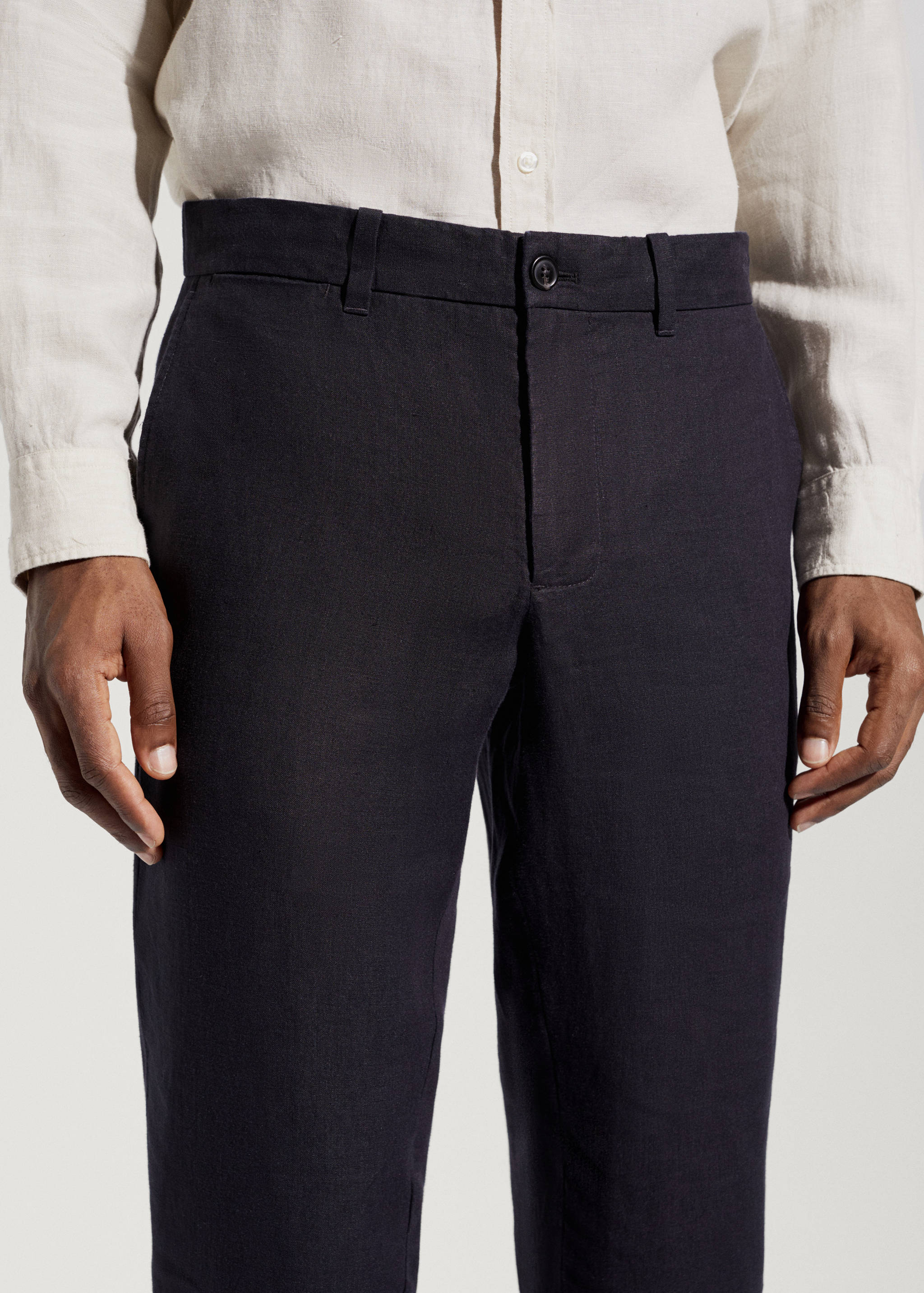 Pantalon 100 % lin slim fit - Détail de l'article 1
