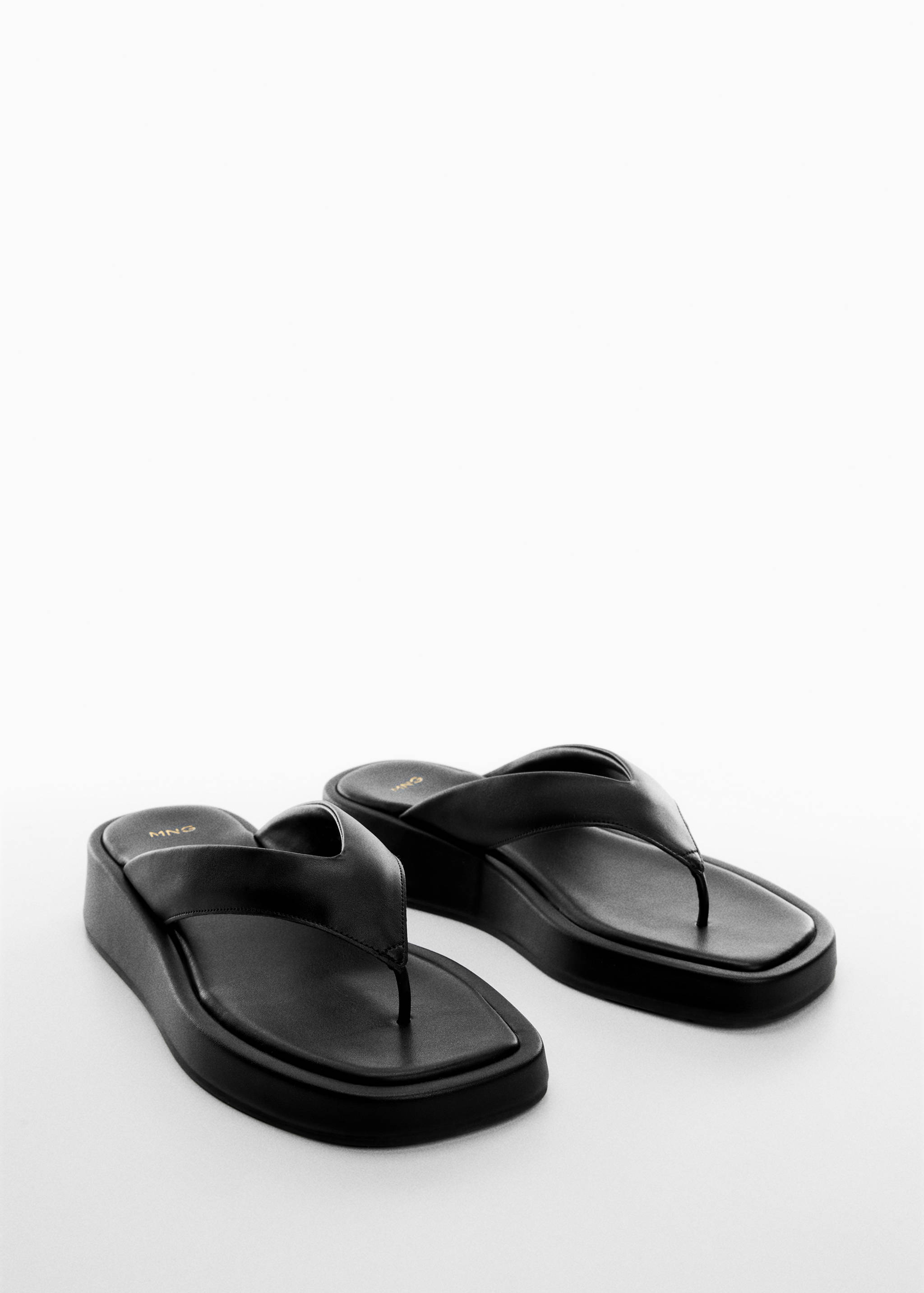 Platform strap sandals - Medium plane