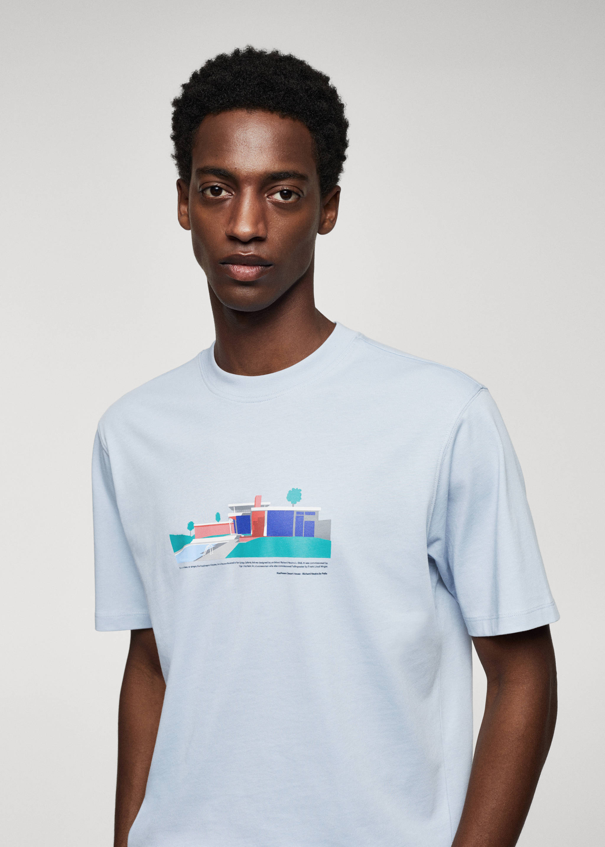 تي شيرت مطبوع 100% قطن - تفاصيل المنتج 1