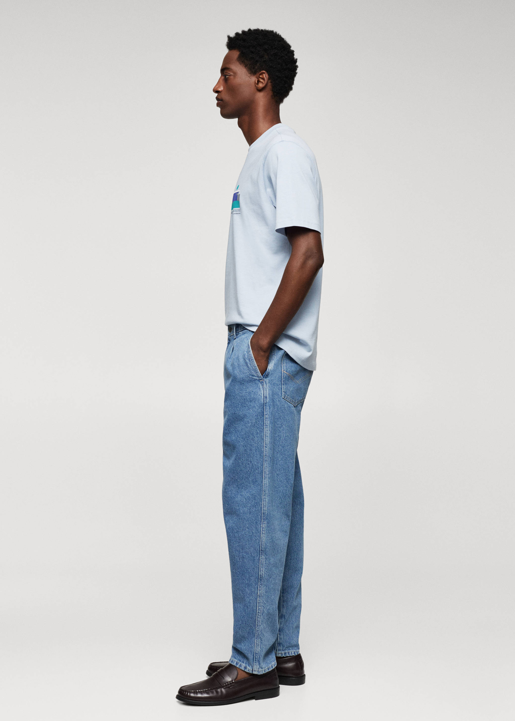 تي شيرت مطبوع 100% قطن - تفاصيل المنتج 2