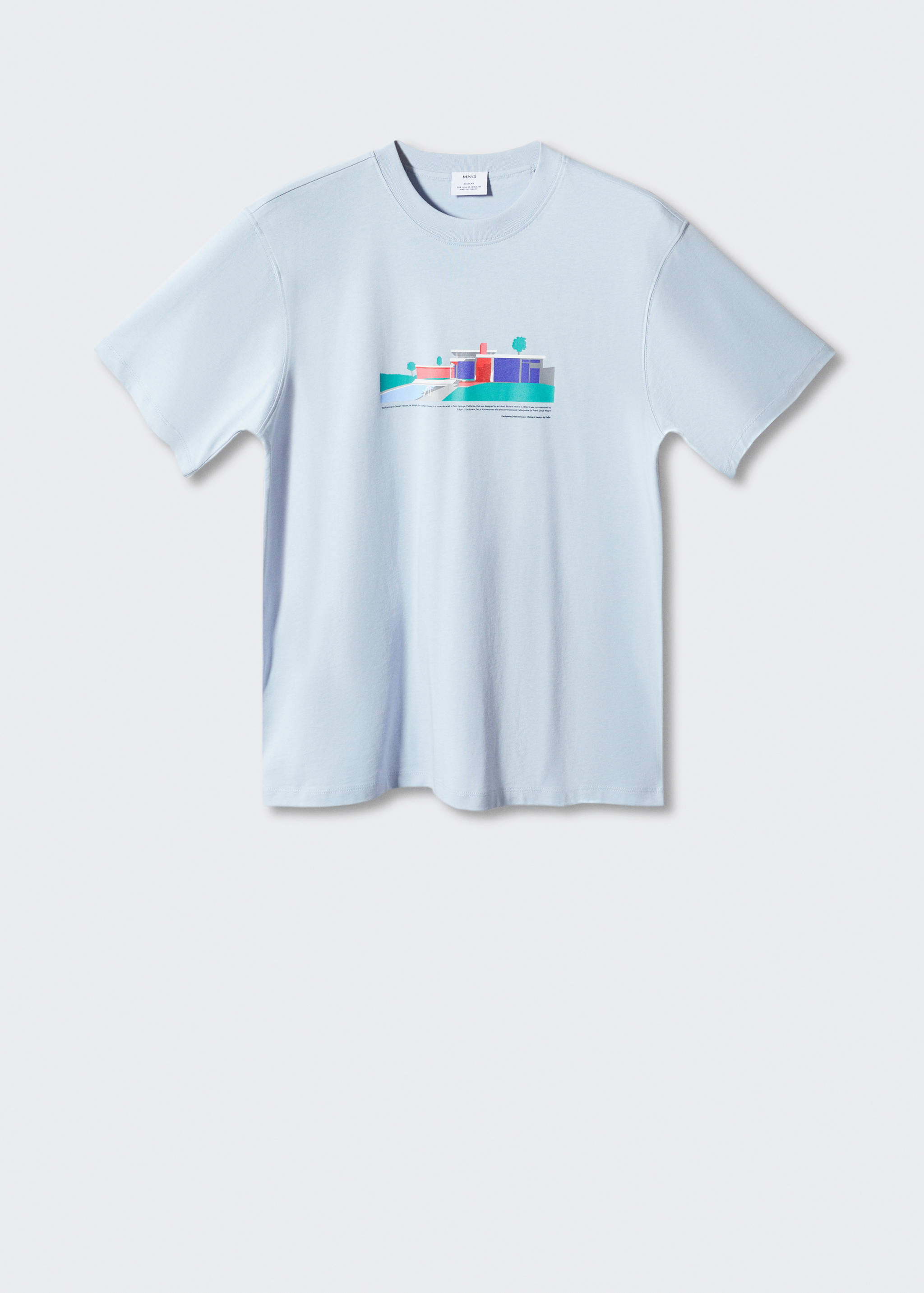 تي شيرت مطبوع 100% قطن - منتج دون نموذج