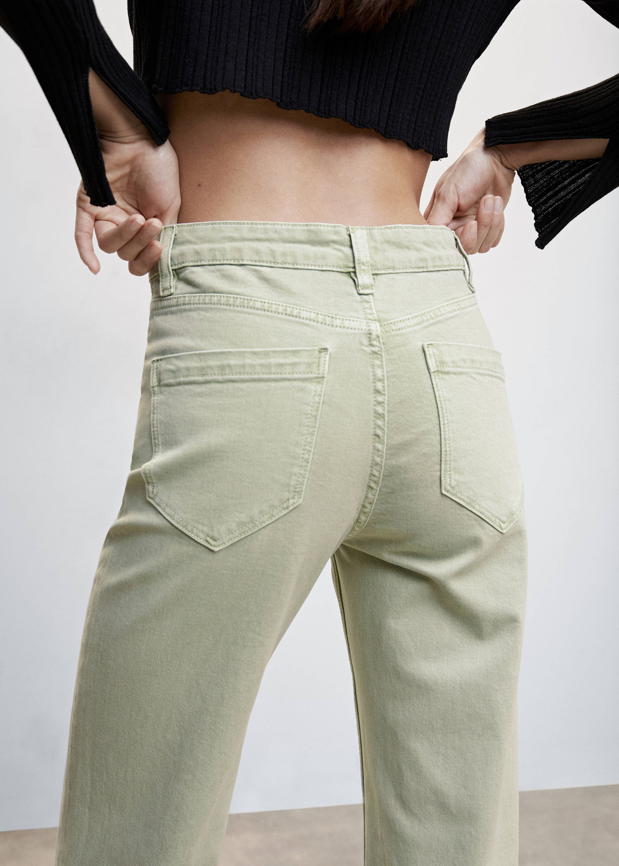 Wideleg jeans with pockets - Details of the article 2