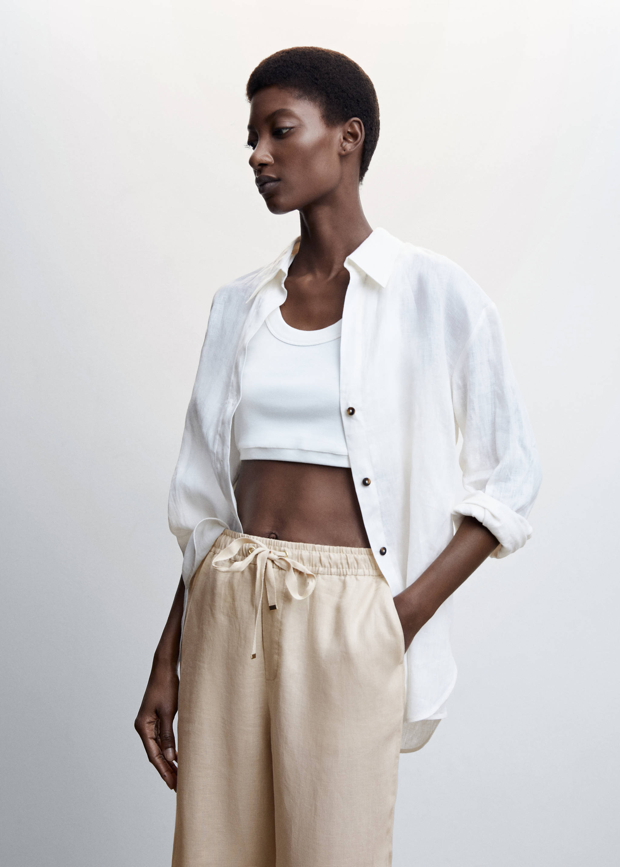 Pantalón 100% lino - Detalle del artículo 1