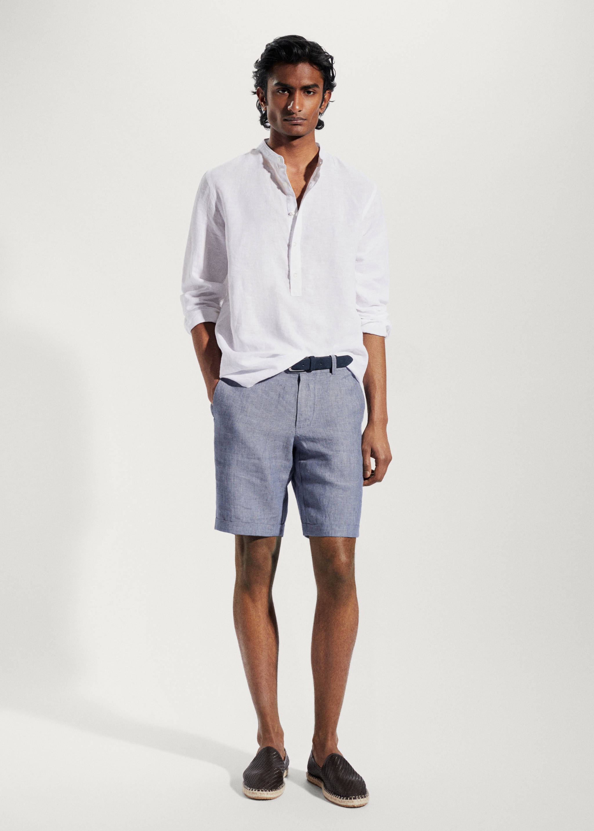 100% linen shorts - General plane