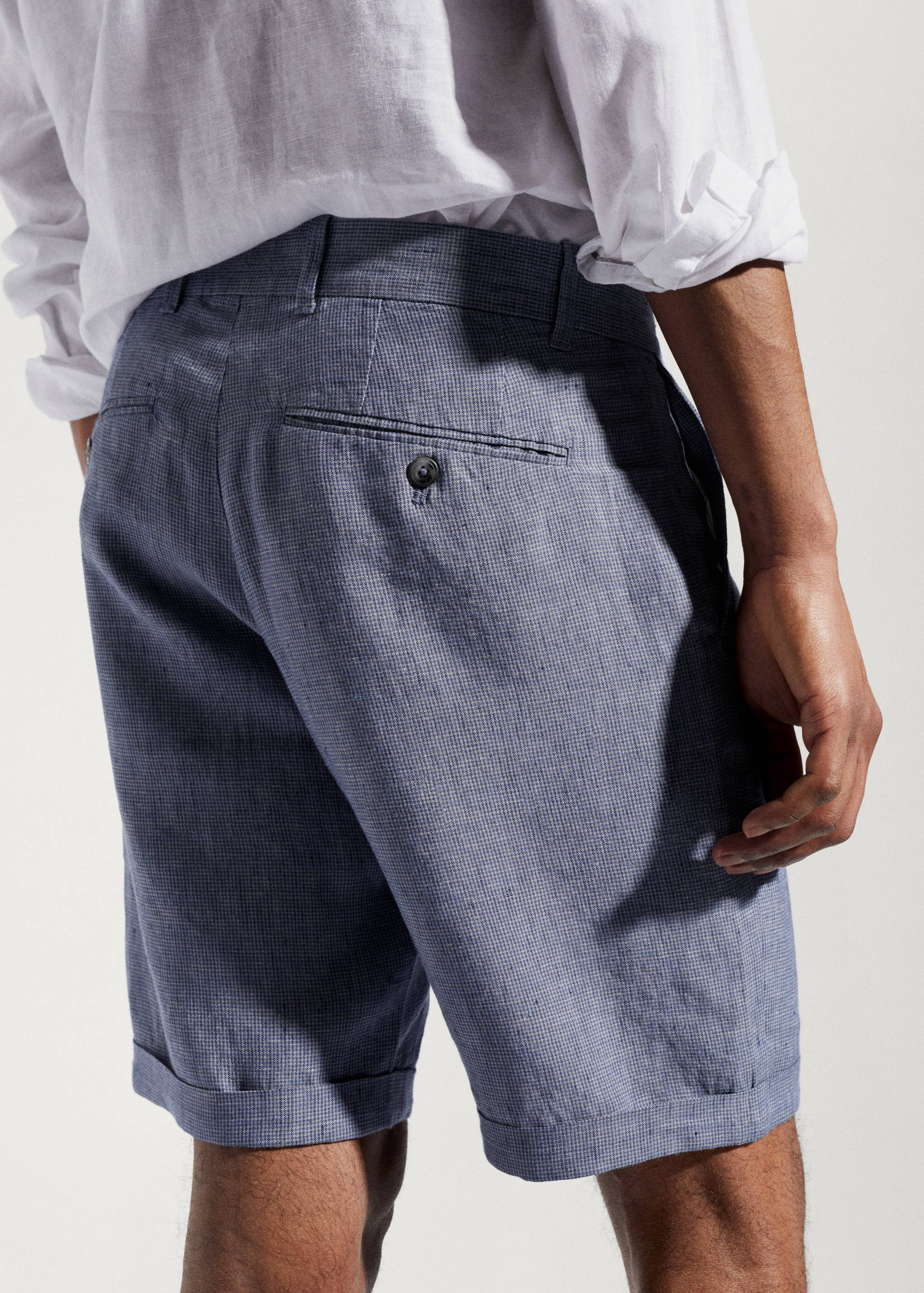 100% linen shorts - Details of the article 2