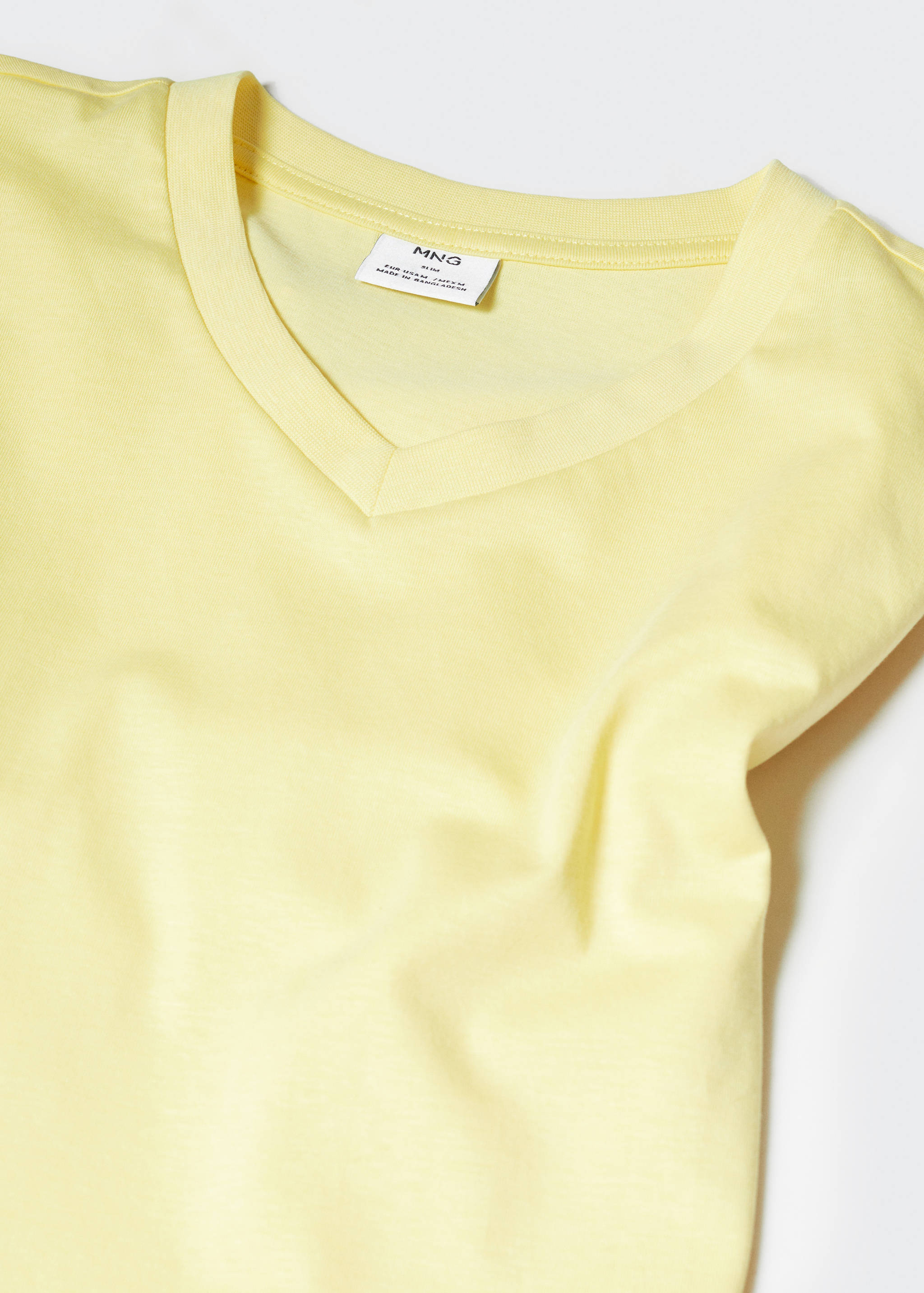 T-shirt col V 100 % coton - Détail de l'article 8