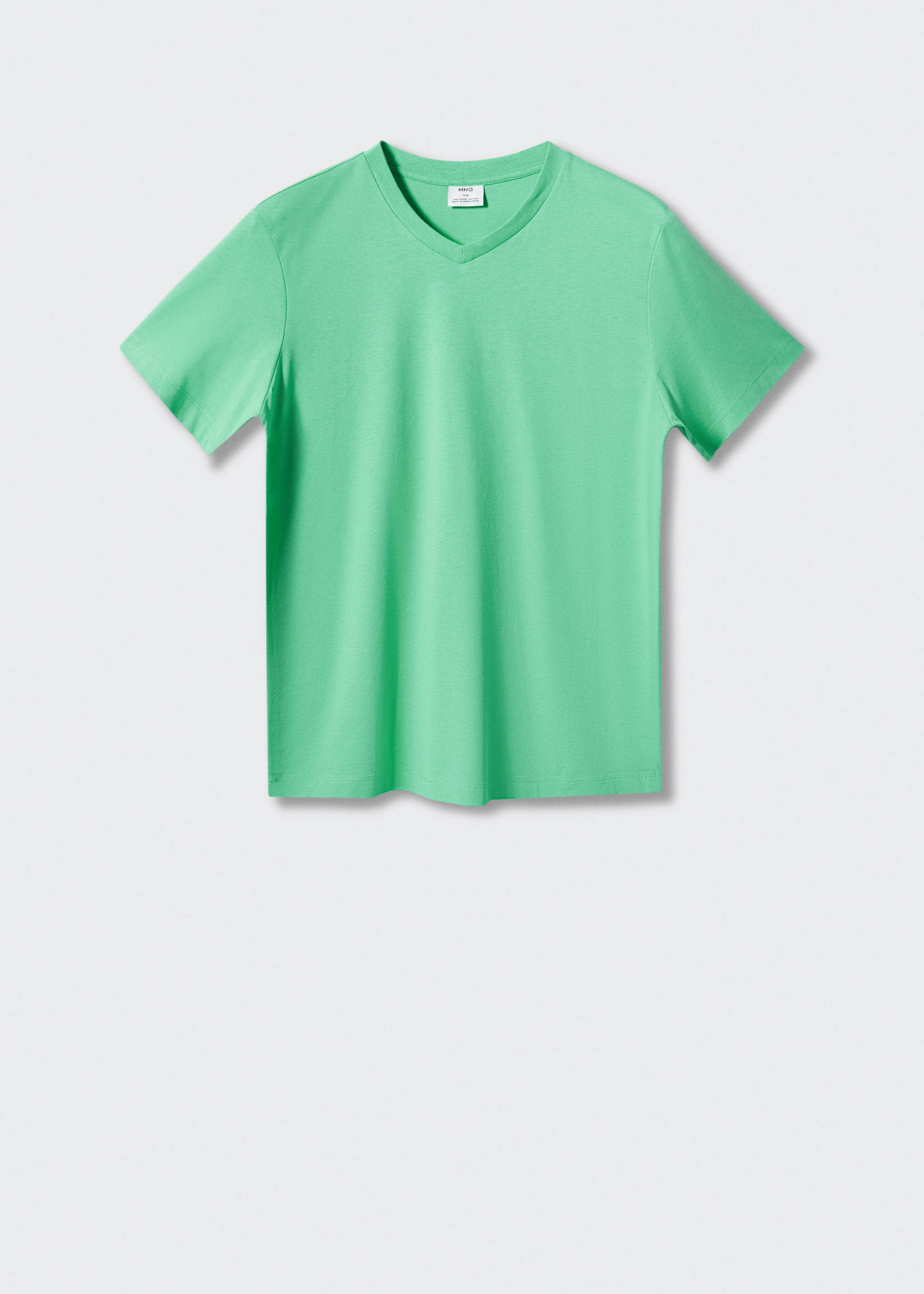 T-shirt col V 100 % coton - Article sans modèle