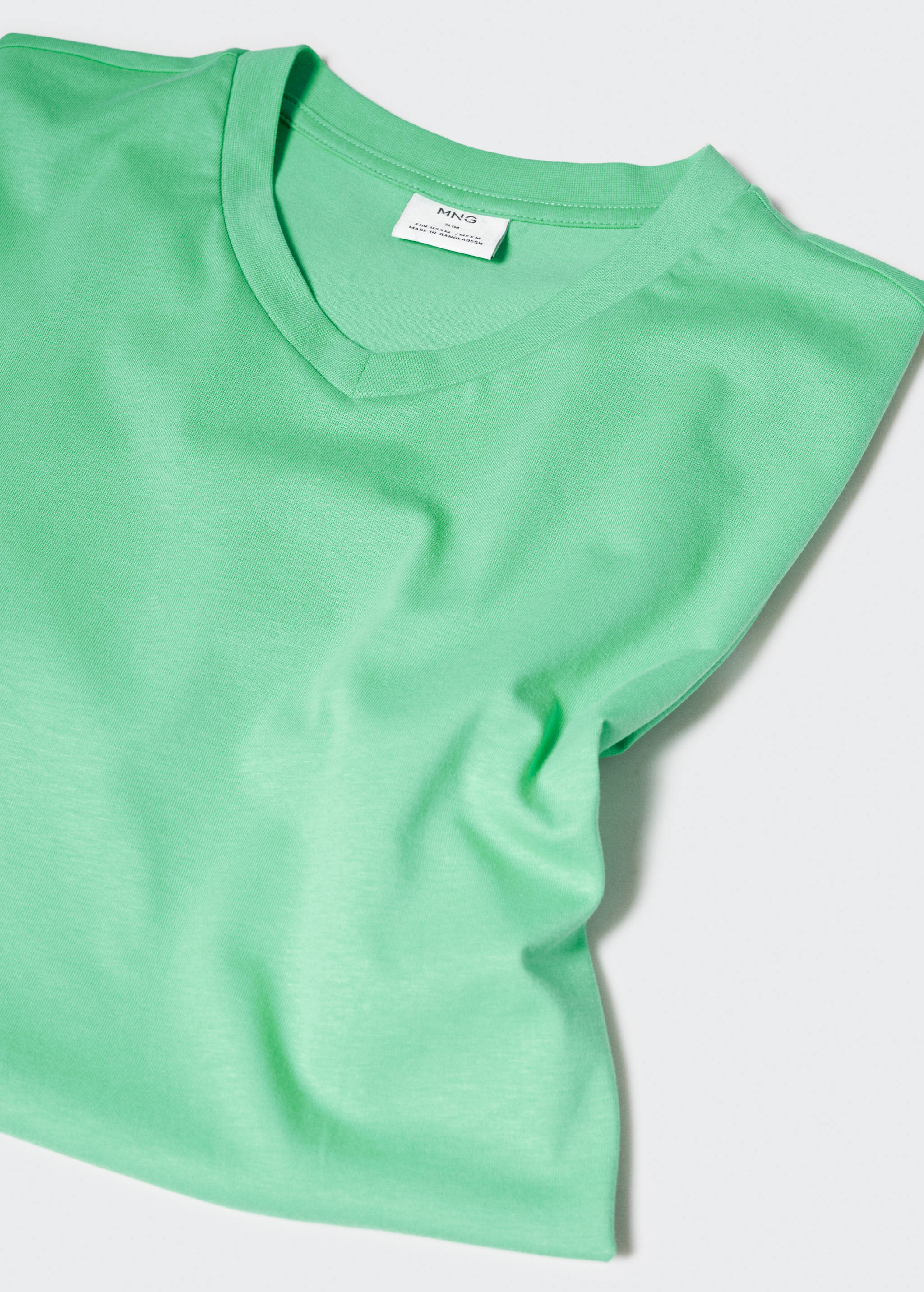 T-shirt col V 100 % coton - Détail de l'article 8