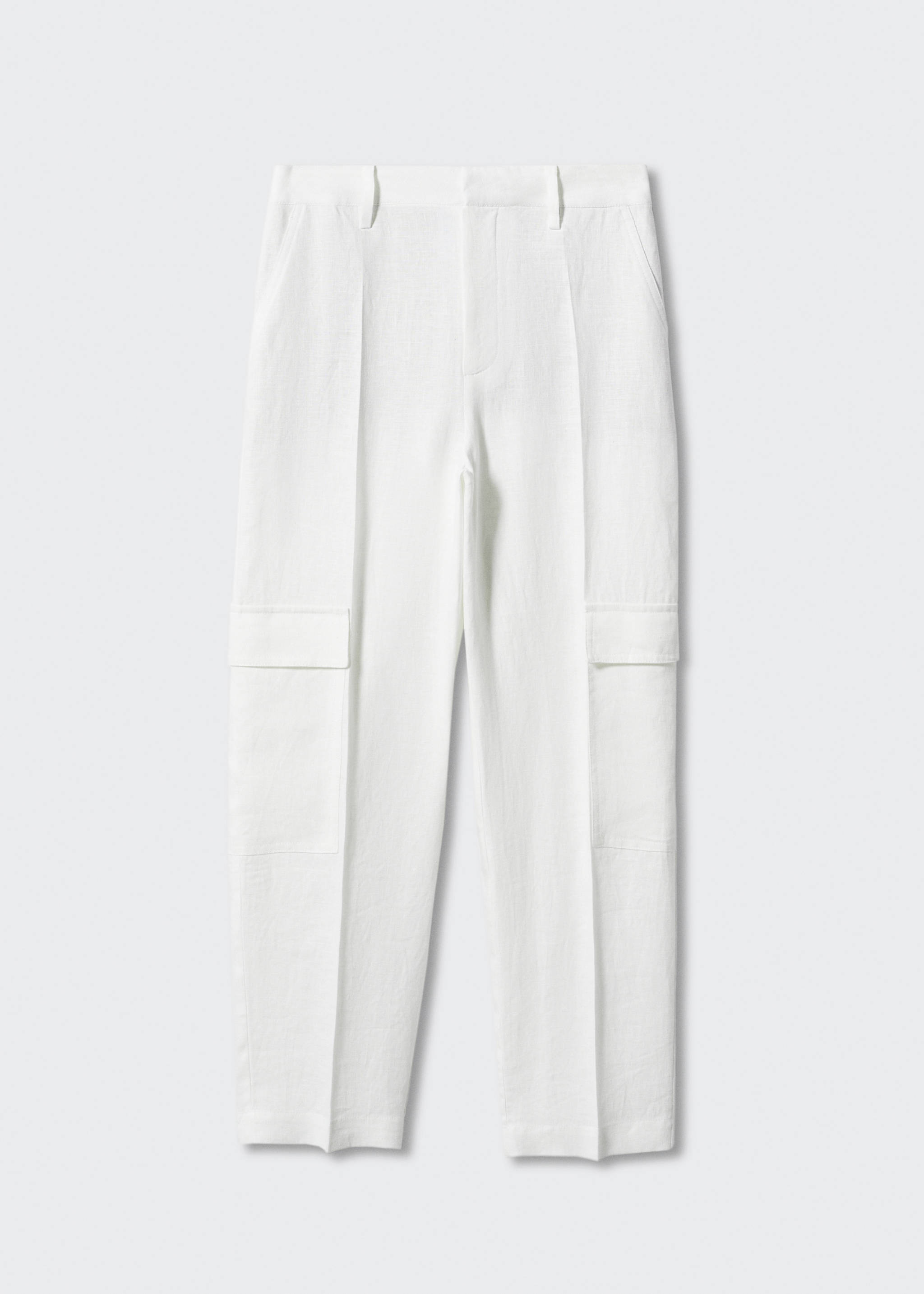 Linen cargo trousers - Article without model
