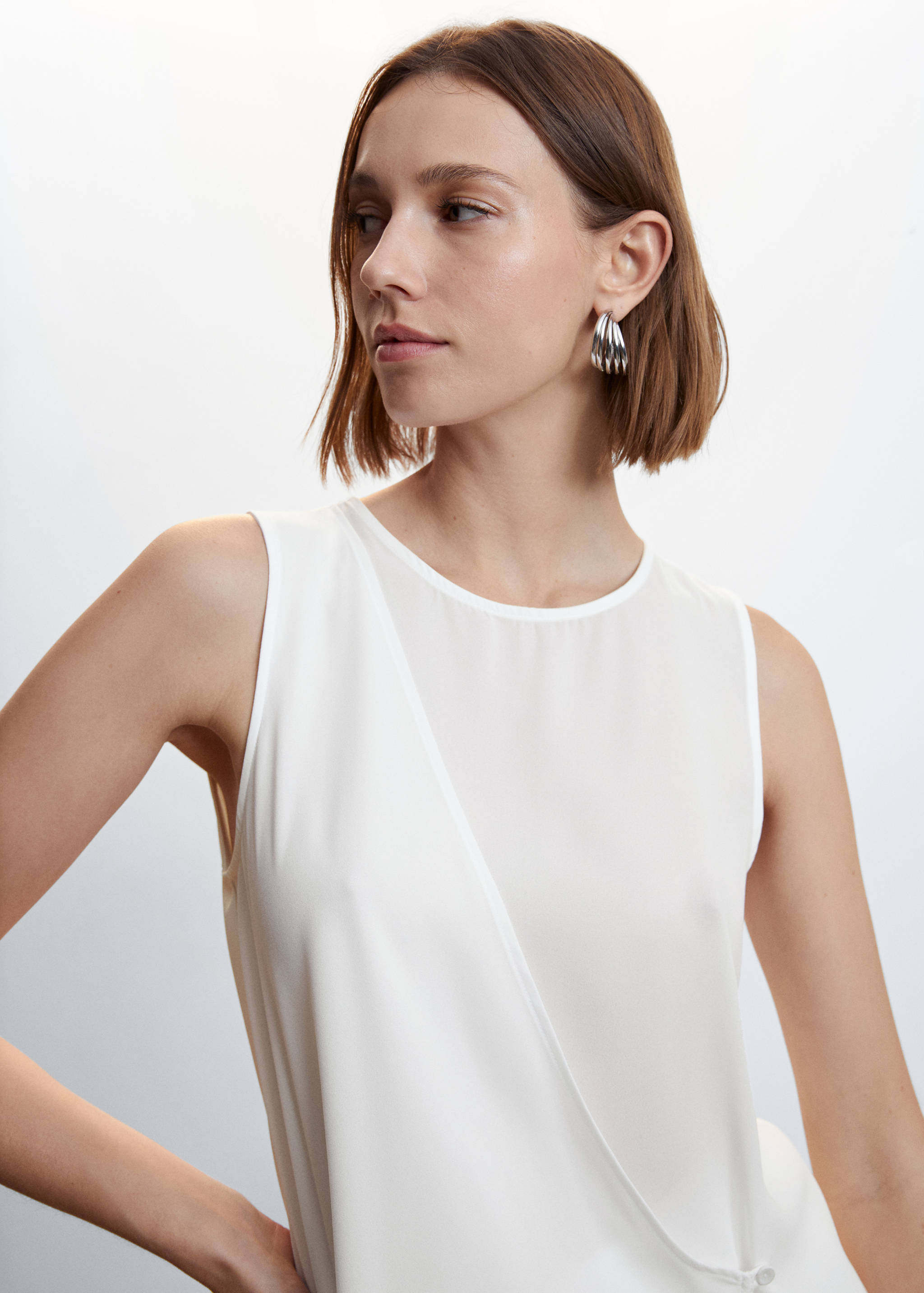 Blusa cruzada botón - Detalle del artículo 1