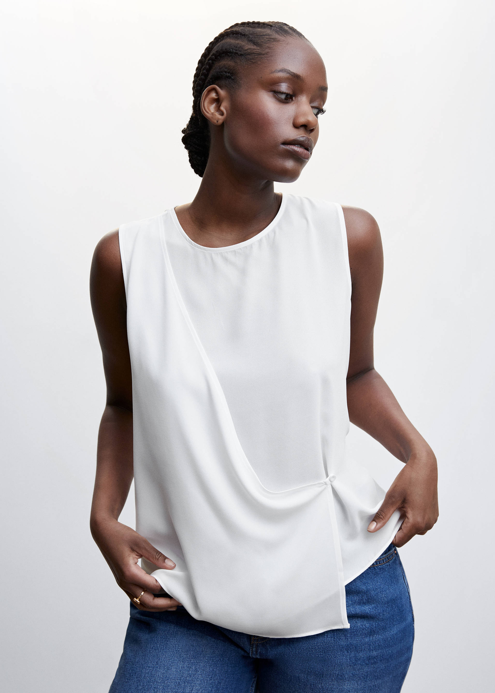 Blusa cruzada botón - Detalle del artículo 5