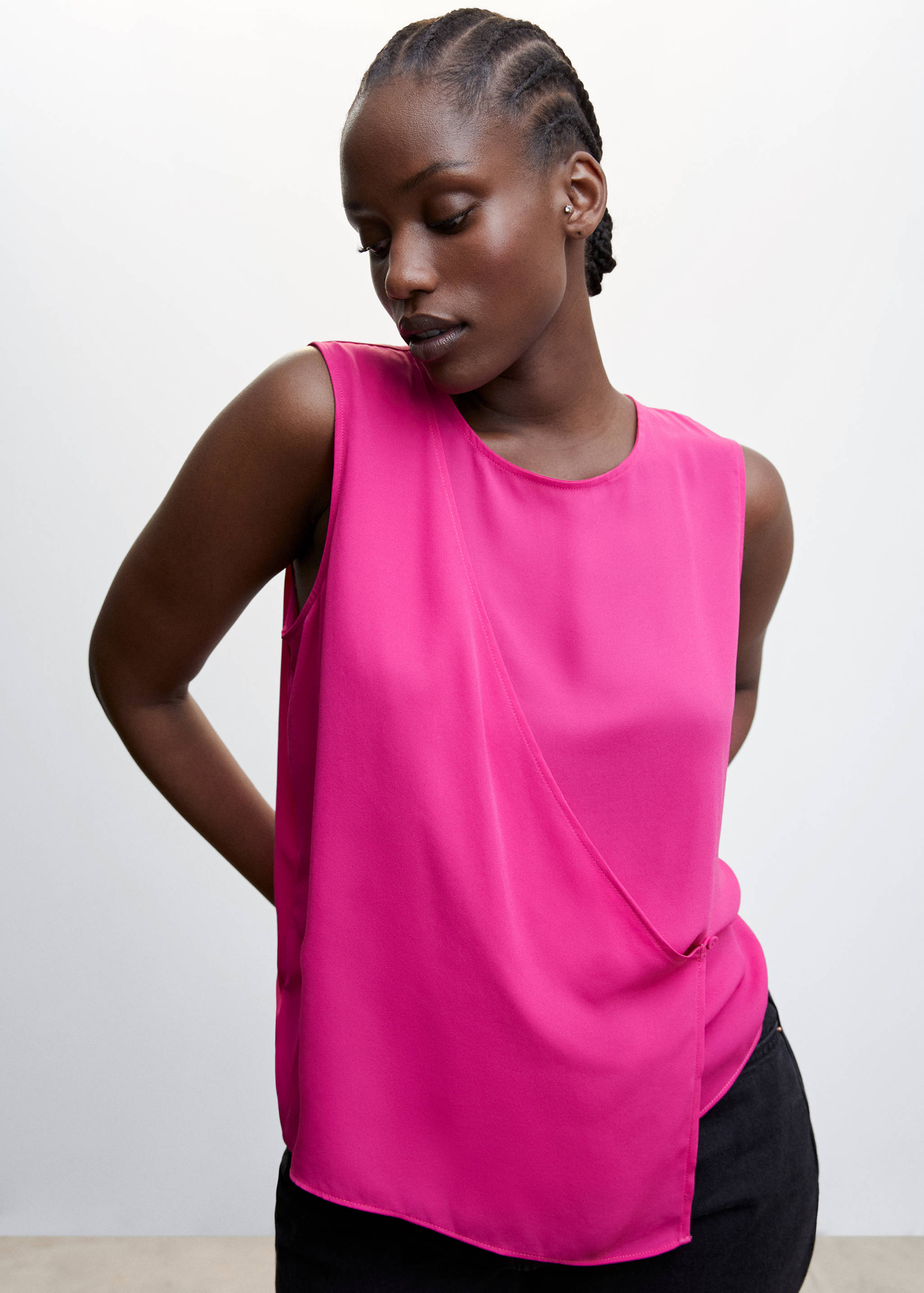 Blusa cruzada botón - Detalle del artículo 5