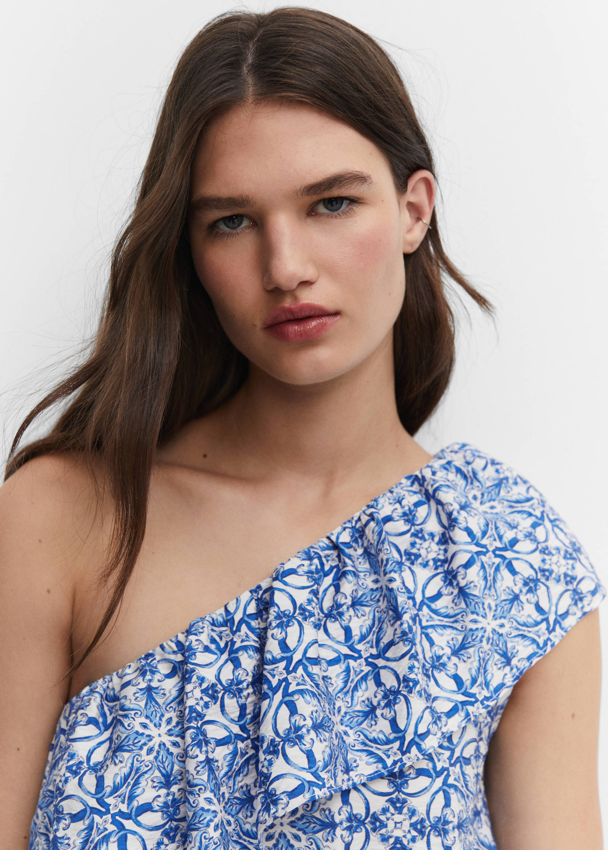 Asymmetrical ruffle dress - Details of the article 1