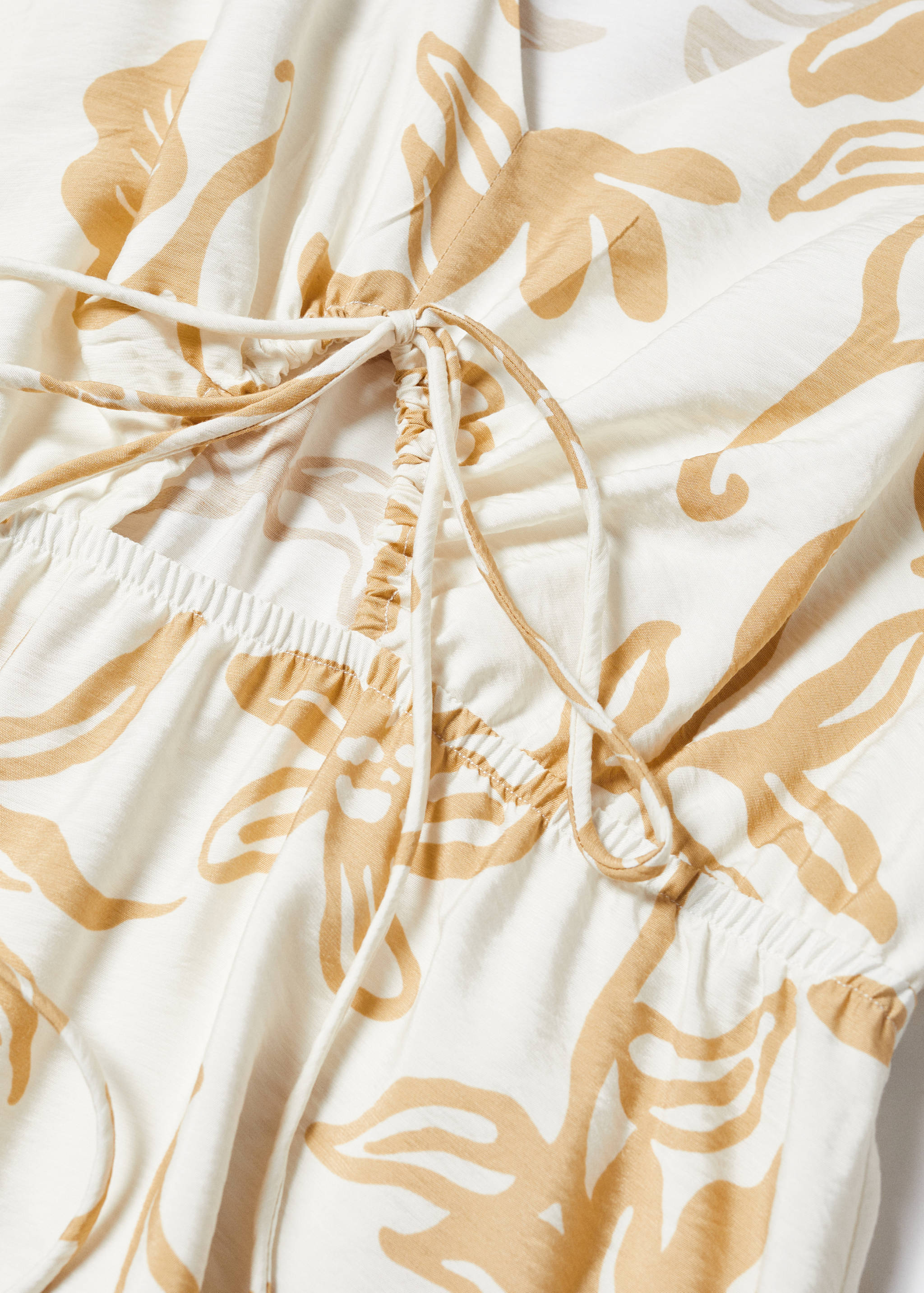 Printed cut-out detail dress - Details of the article 8