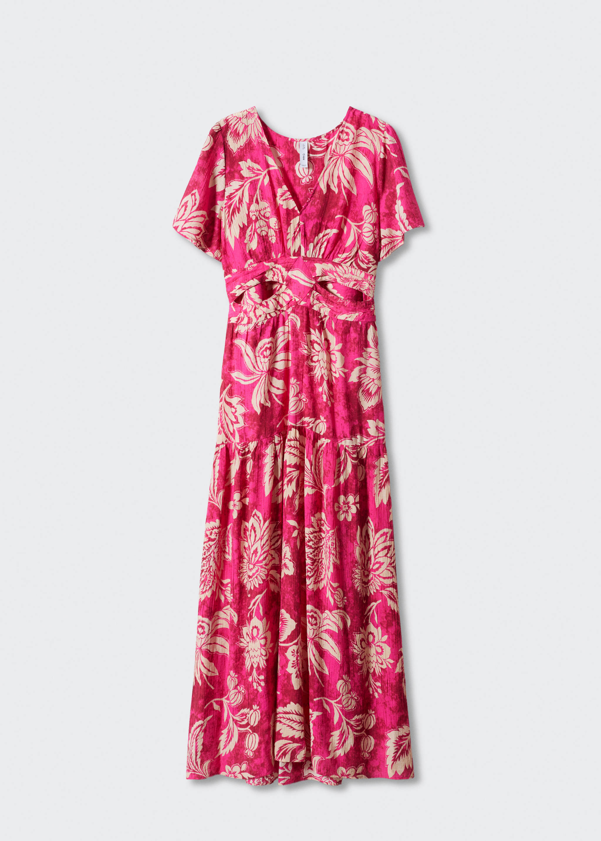 Sukienka w kwiaty z wycięciami - Artykuł bez modela/modelki