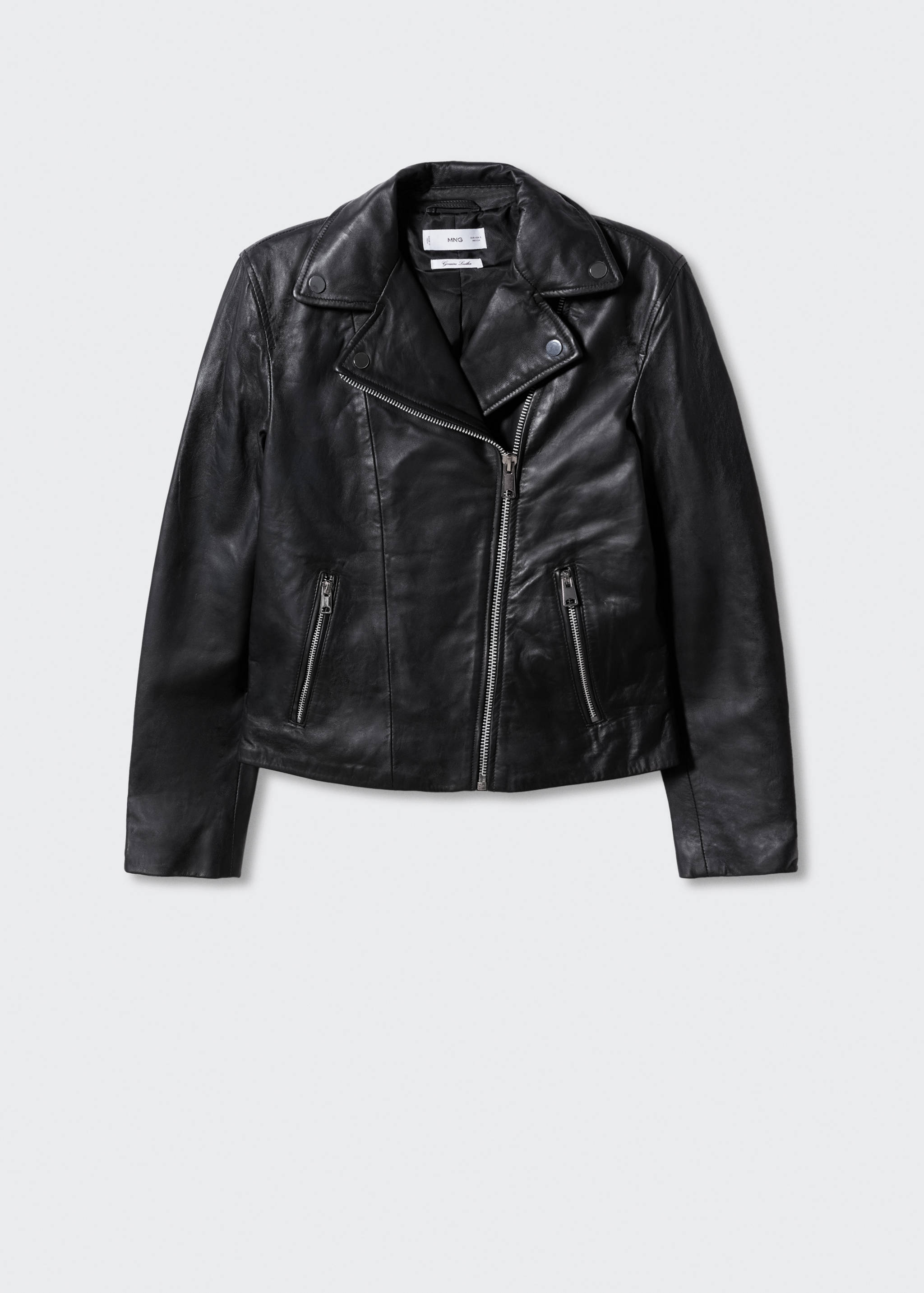 Leather biker jacket - Article without model