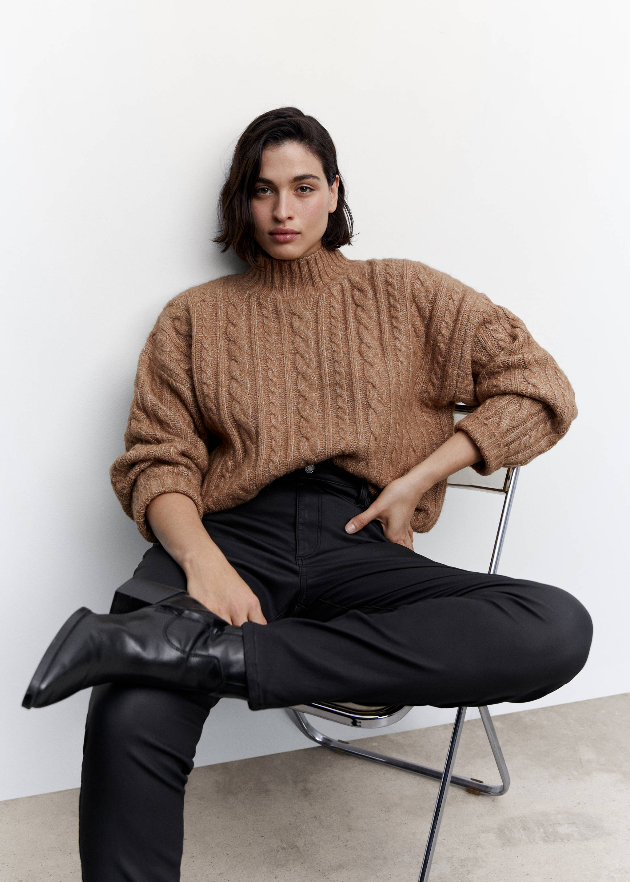 Jean skinny taille haute enduit - Détail de l'article 4