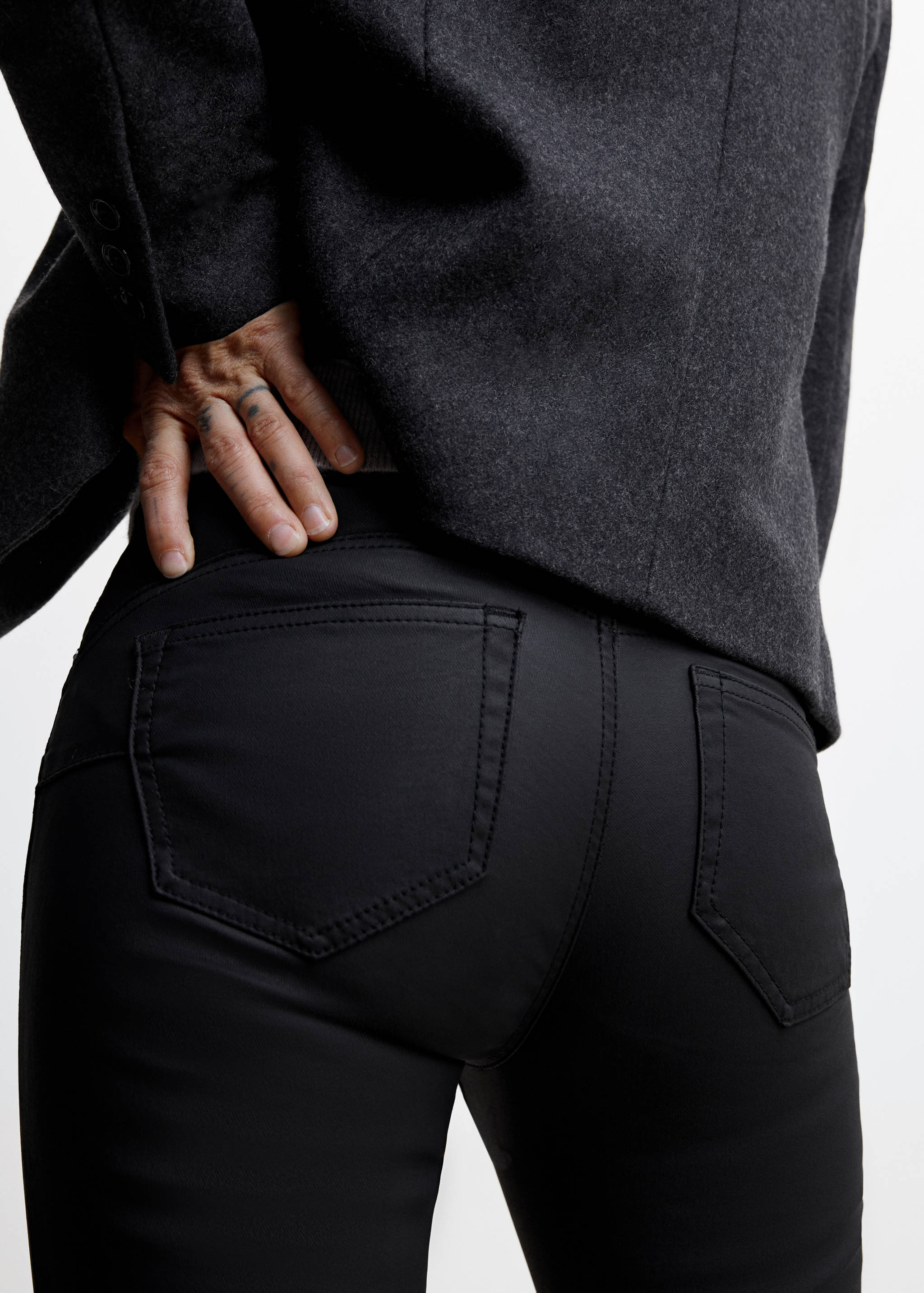 Skinny push-up waxed jeans - Details of the article 6