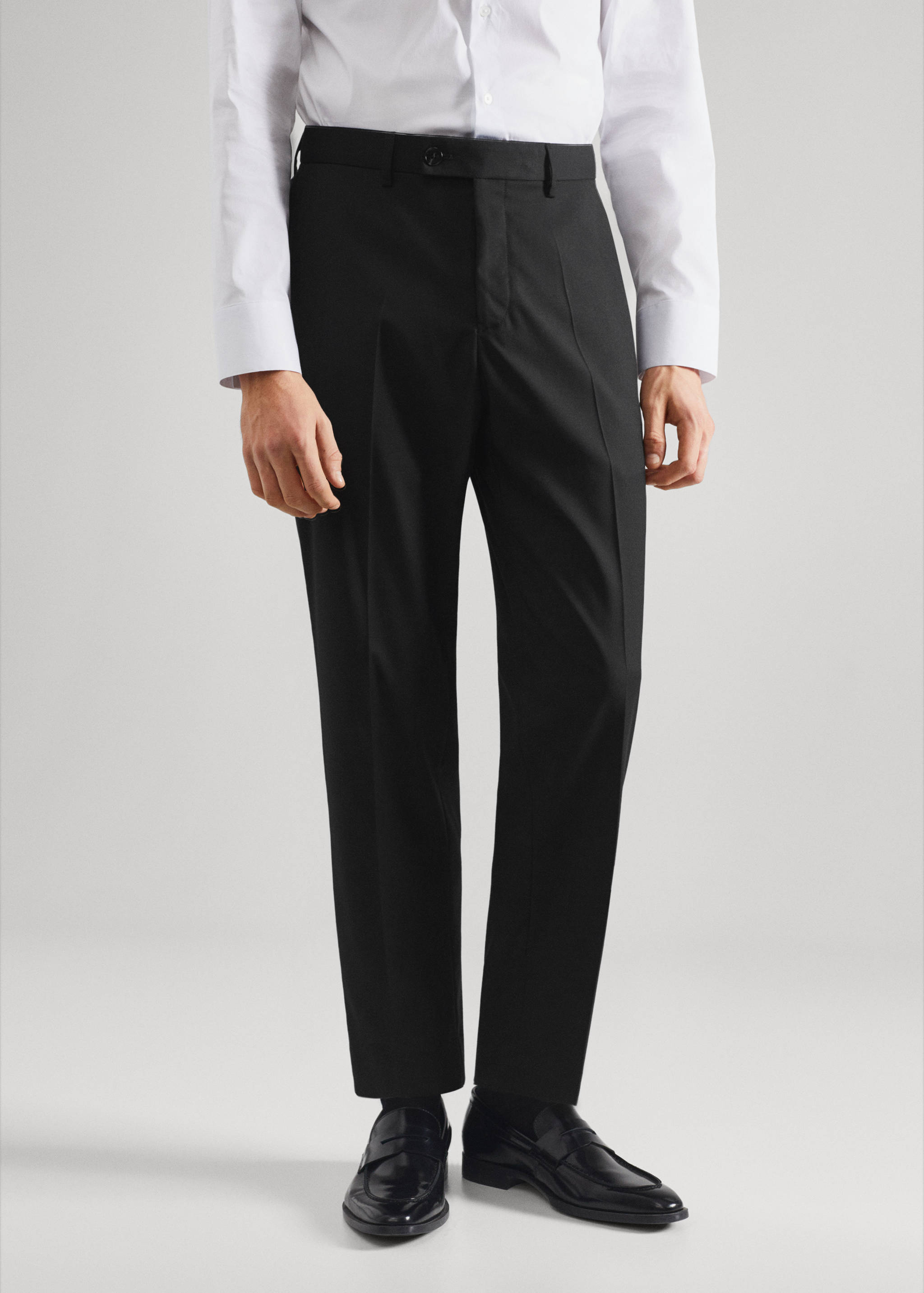 Pantalon de costume slim fit - Plan moyen