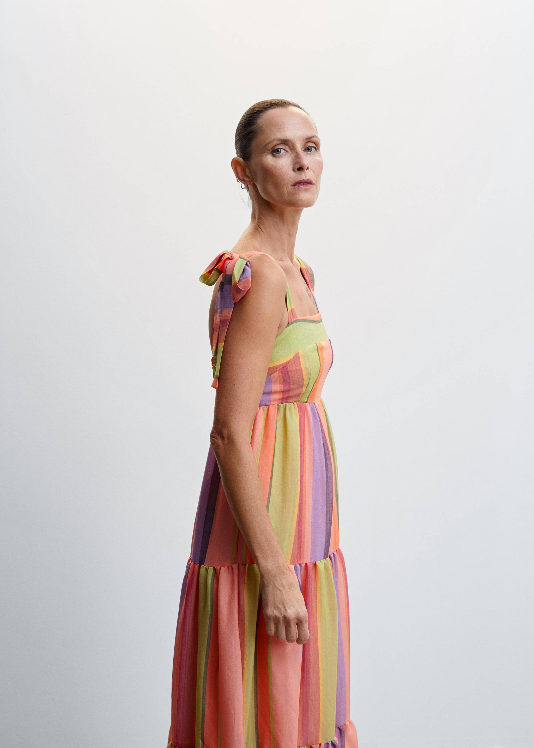 Striped long dress - Details of the article 2