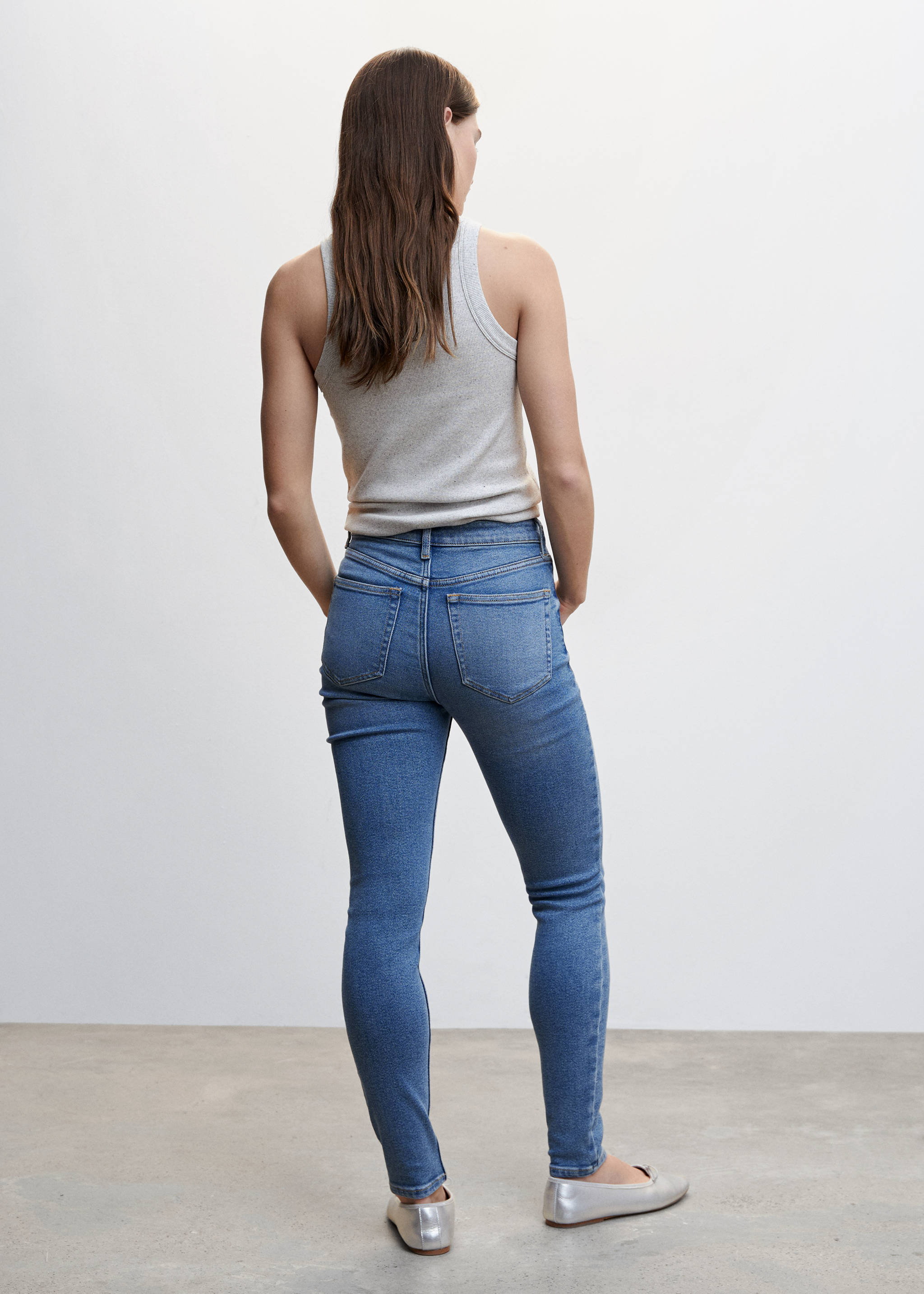 Jeans skinny tiro alto - Reverso del artículo