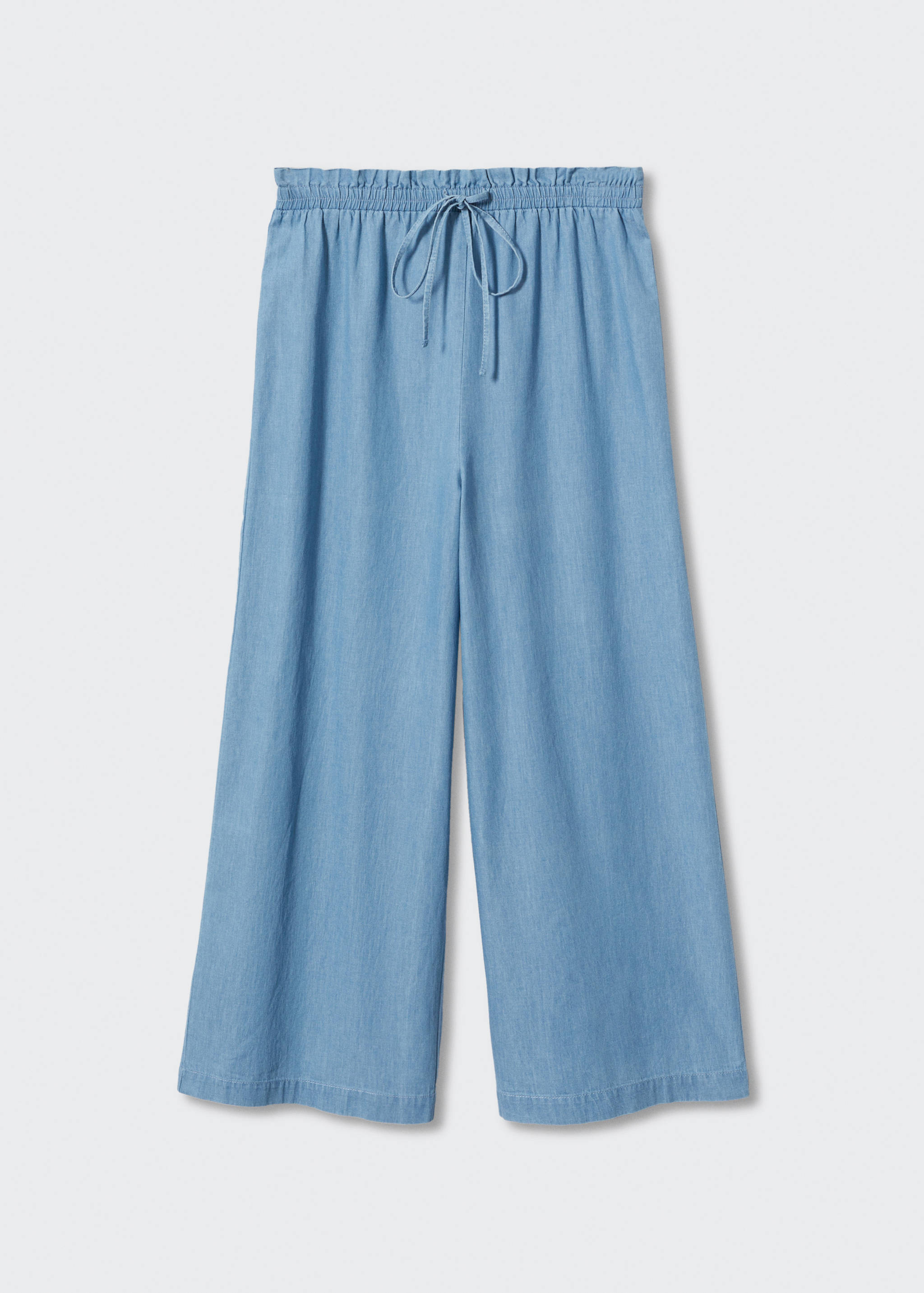 Pantalon style jupe-culotte coton Tencel - Article sans modèle