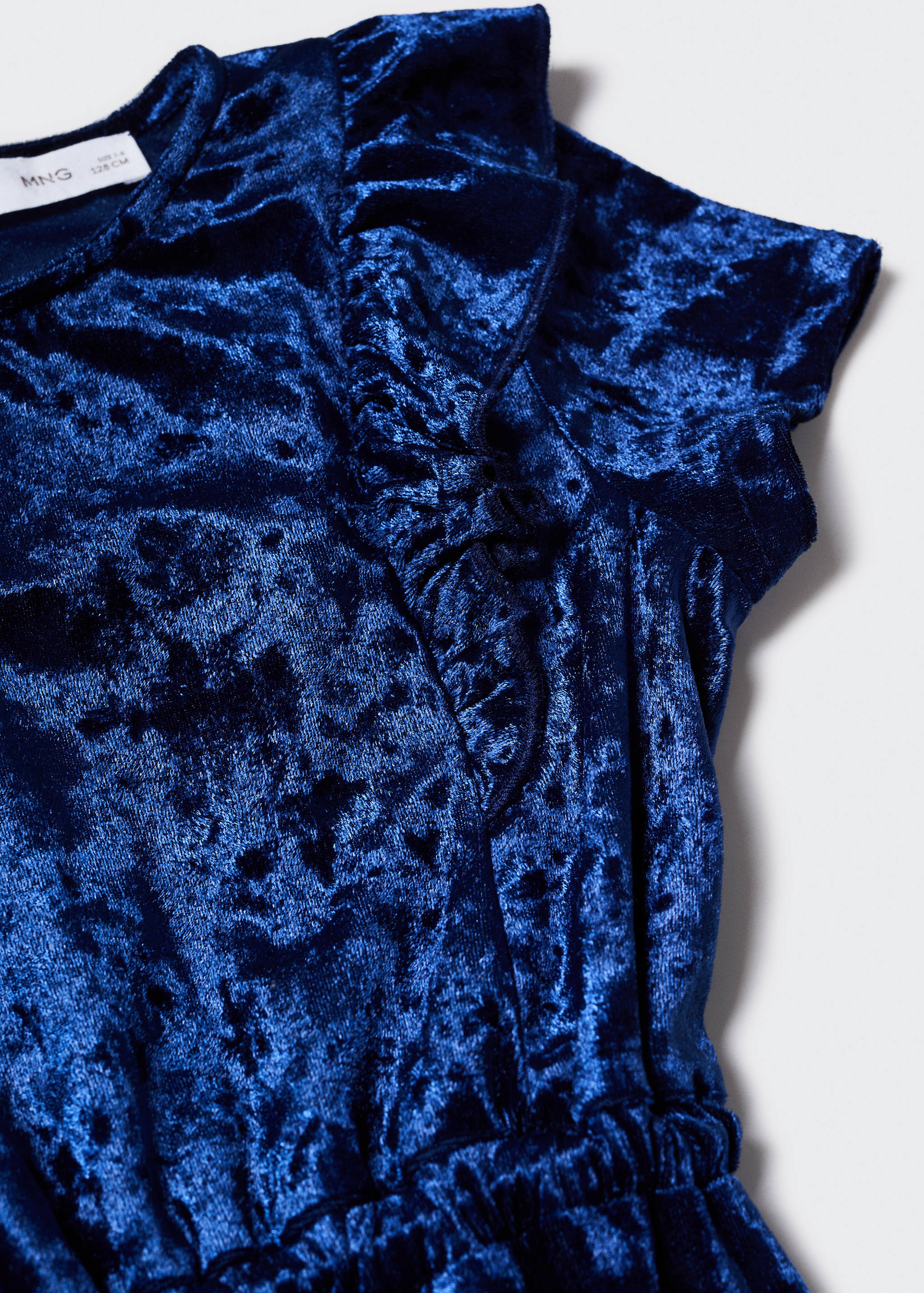 Velvet long jumpsuit - Details of the article 8