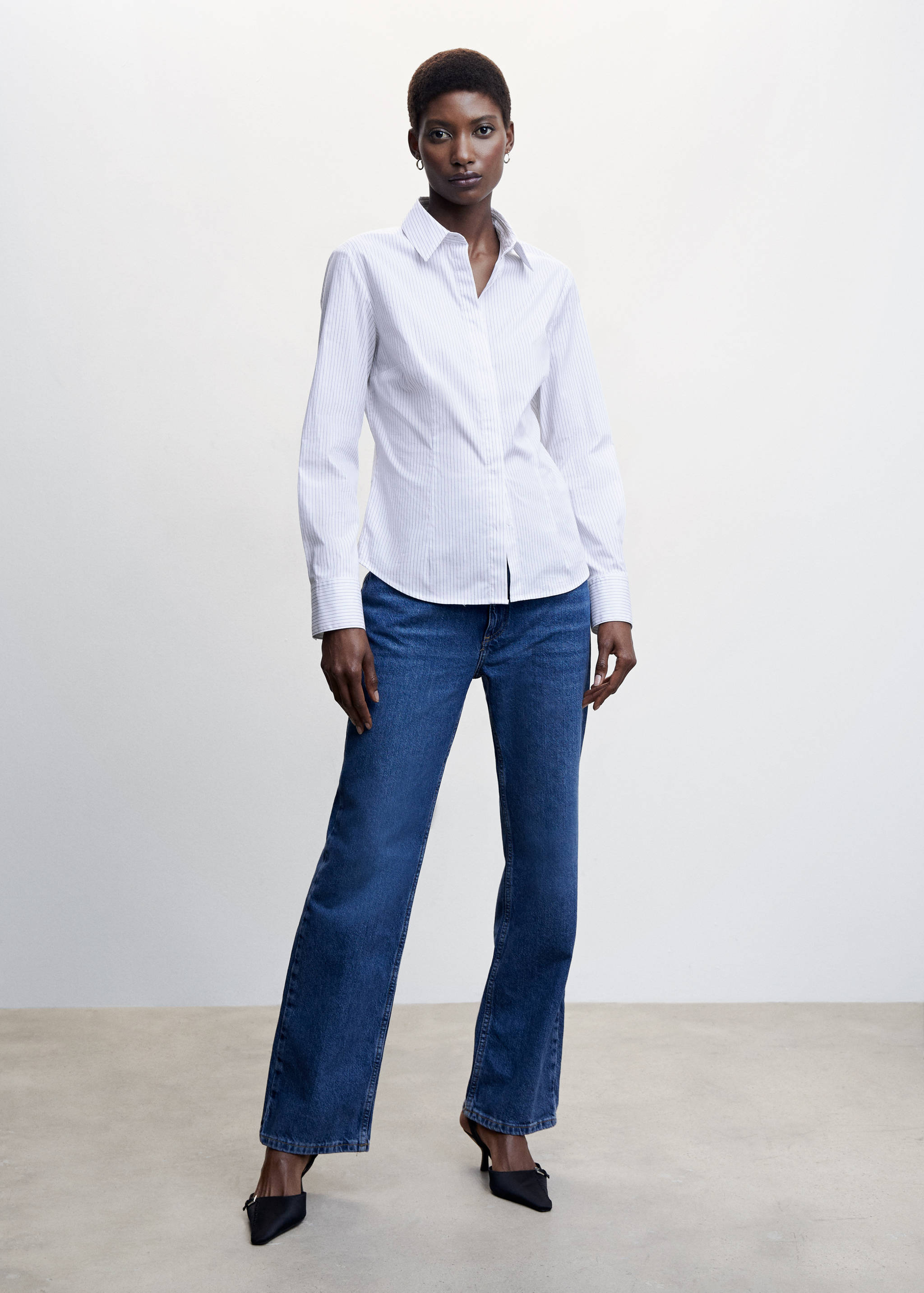 Essential cotton-blend shirt - General plane