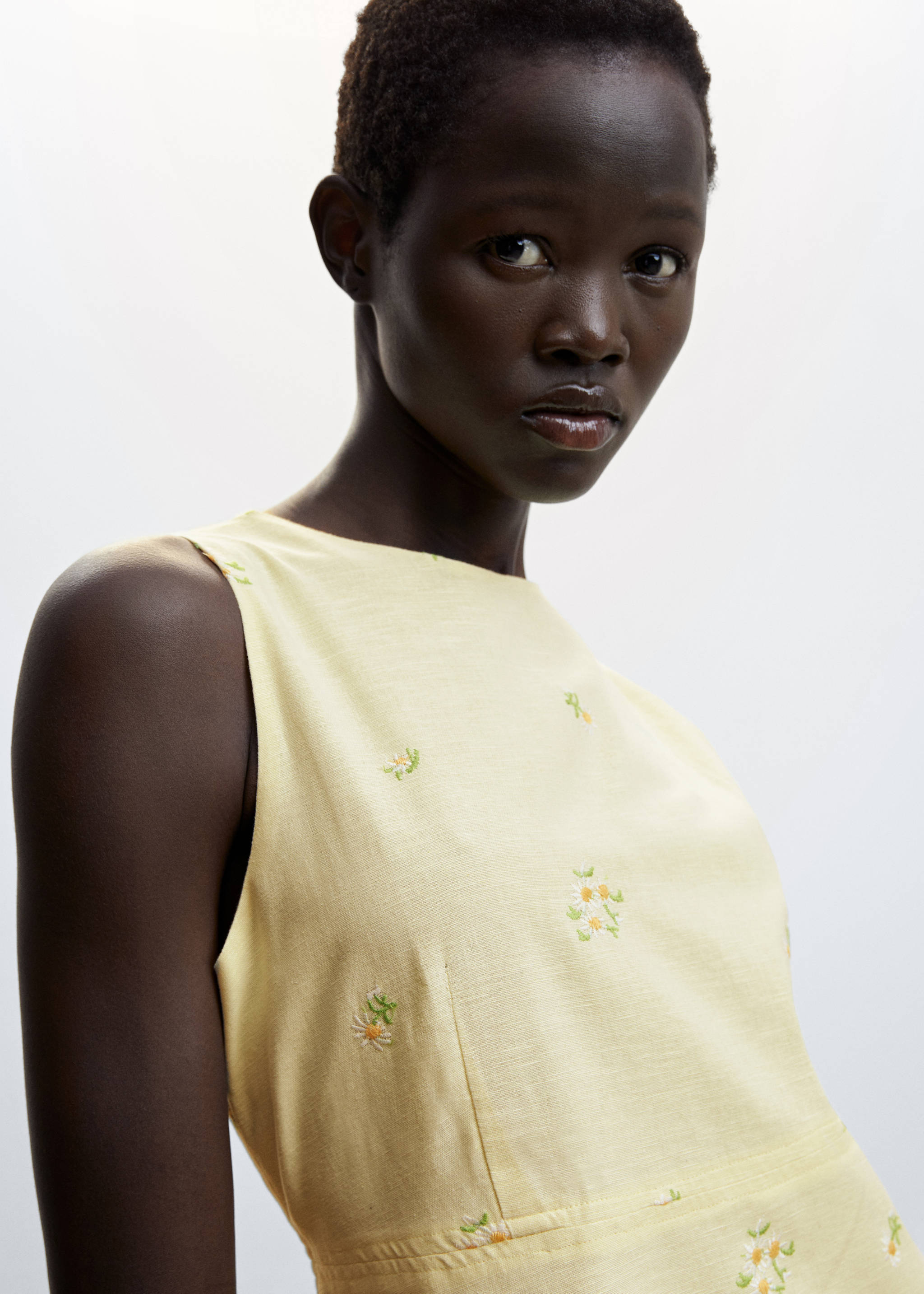 Floral embroidery dress - Details of the article 1