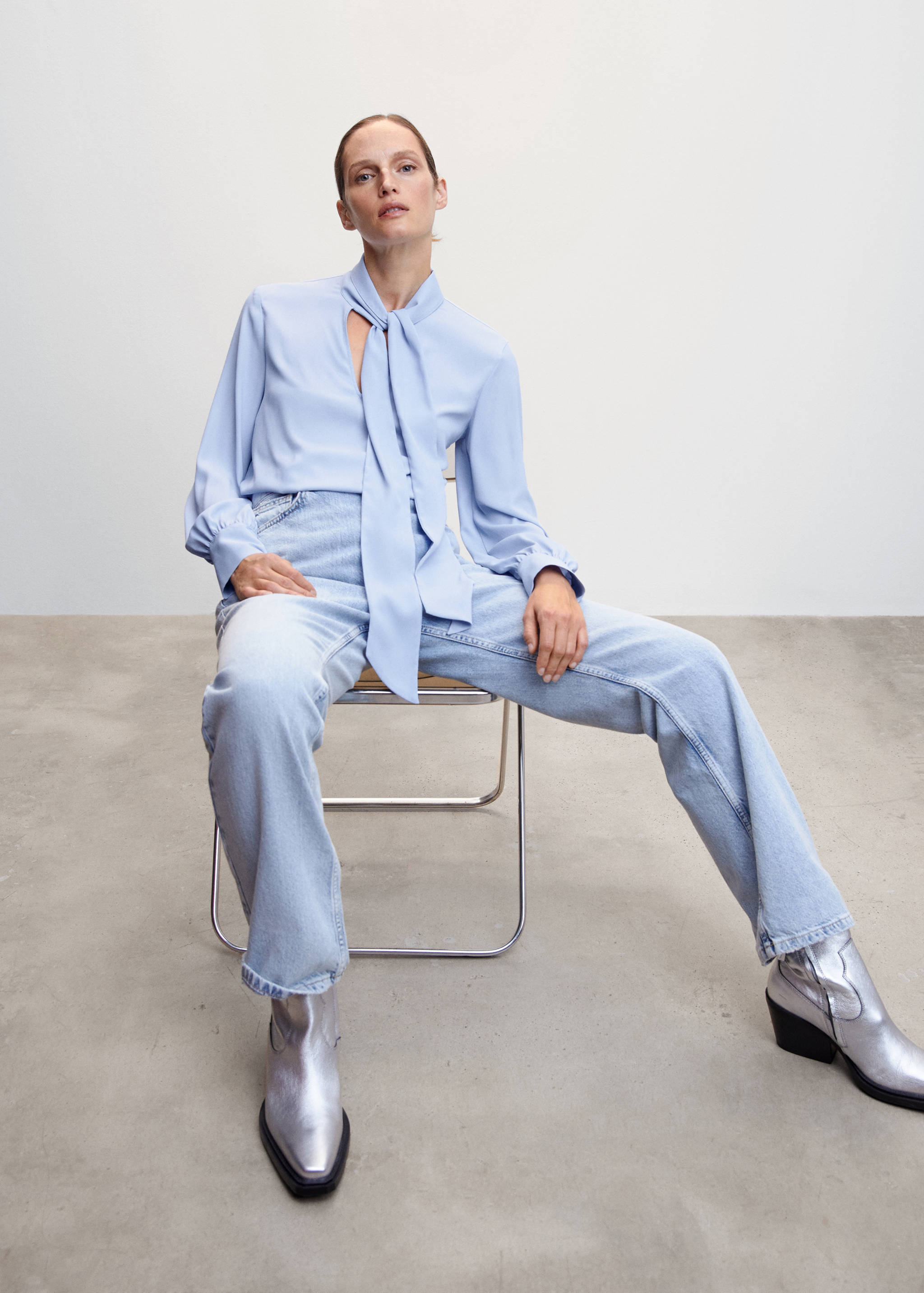 Blusa fluida lazo - Detalle del artículo 1