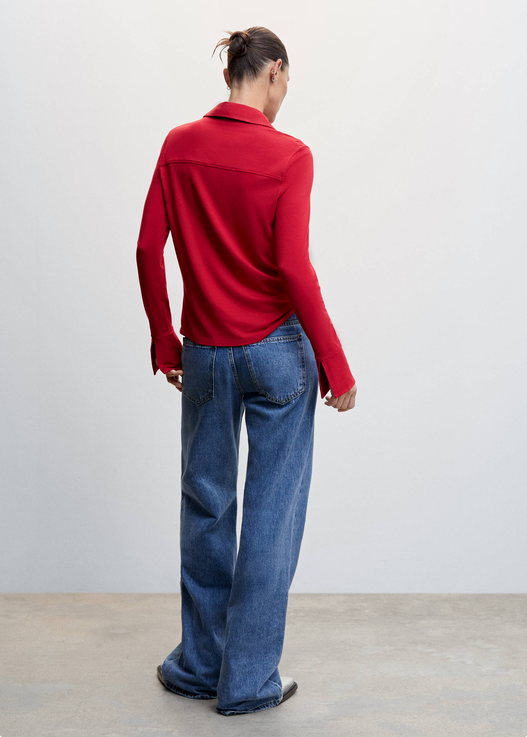 Chemise fluide à boutons - Verso de l’article