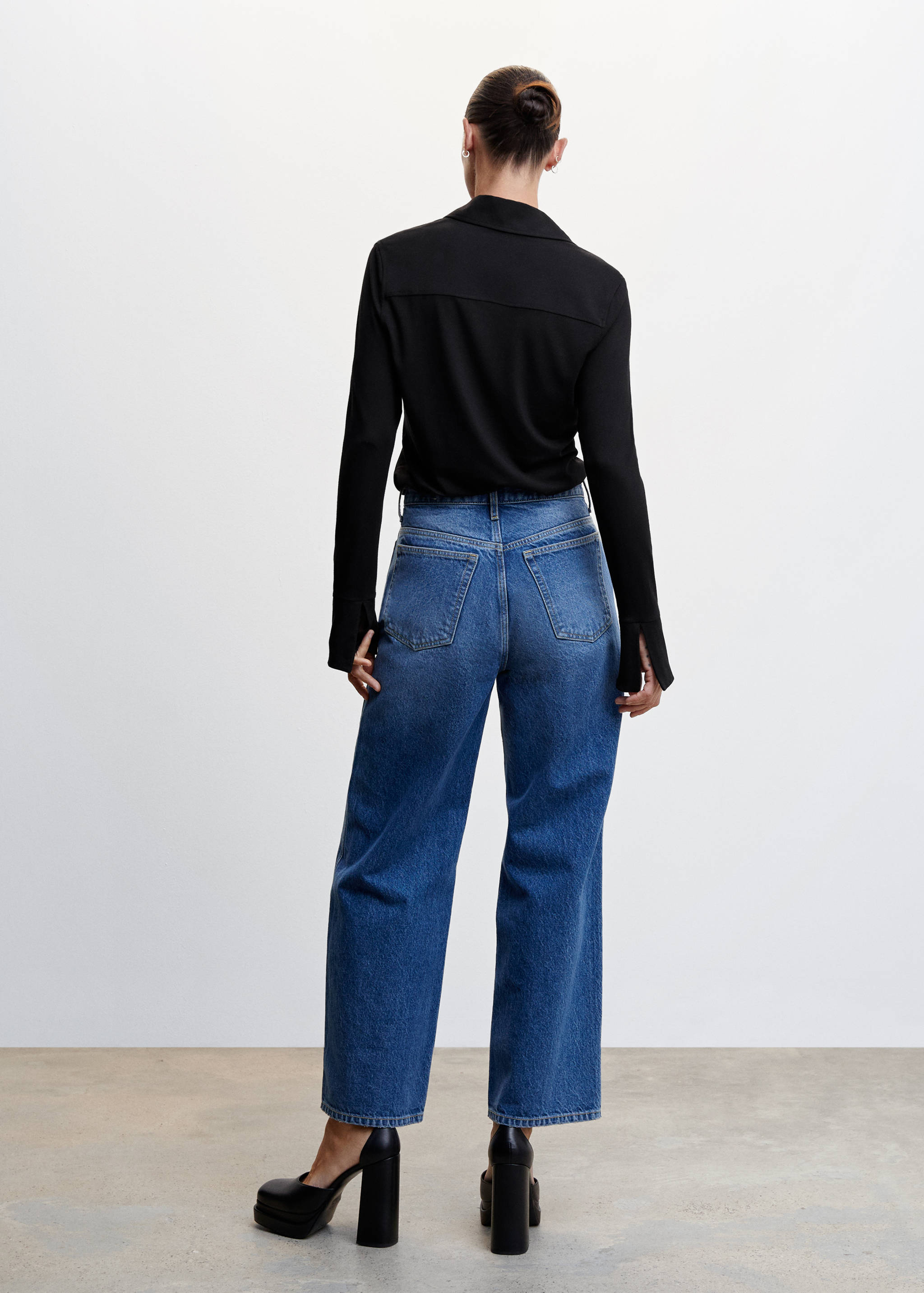 Chemise fluide à boutons - Verso de l’article